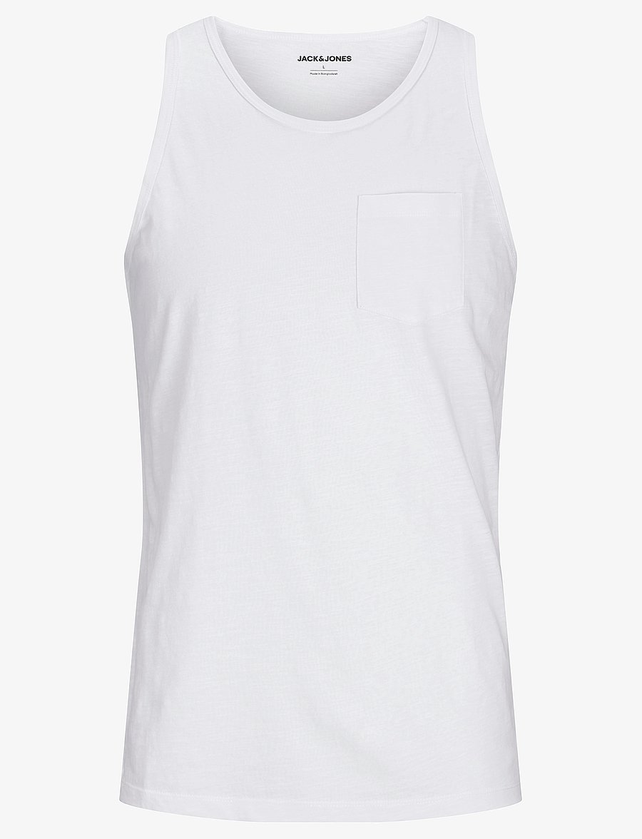 Jack & Jones - JJJAKE TAMPA POCKET SLUB TANKTOP - white - 1