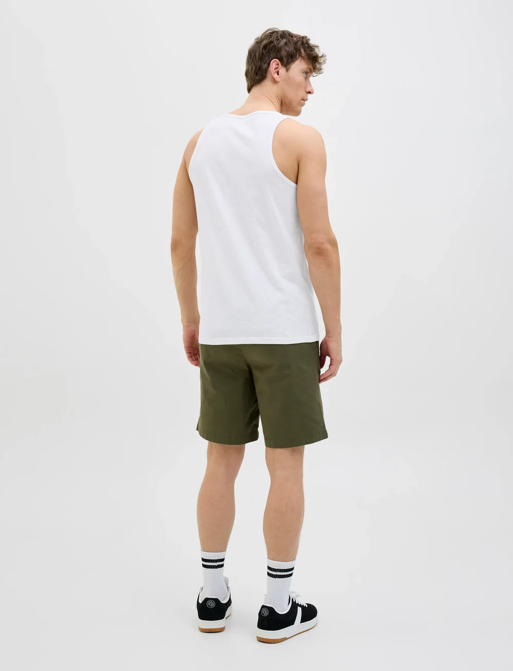 Jack & Jones - JJJAKE TAMPA POCKET SLUB TANKTOP - tanktops - white - 2