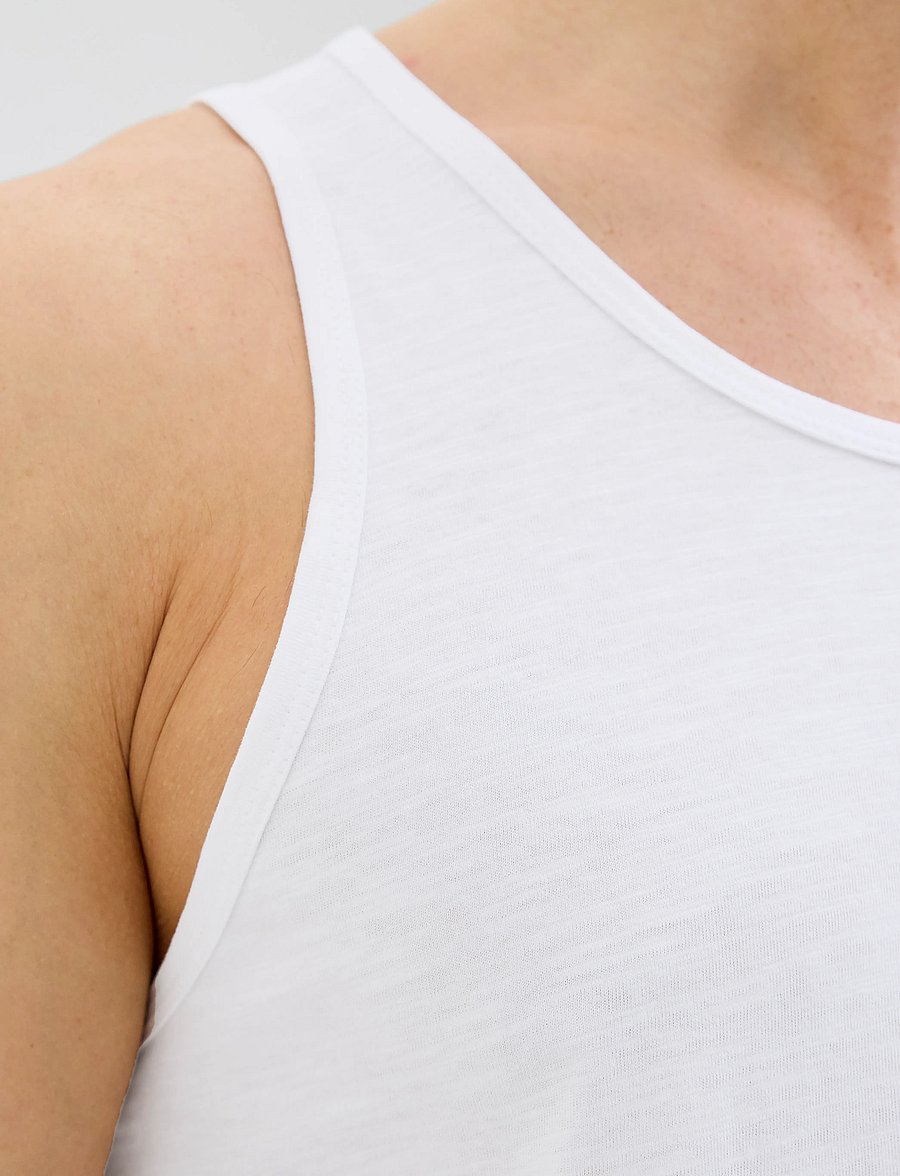 Jack & Jones - JJJAKE TAMPA POCKET SLUB TANKTOP - white - 4