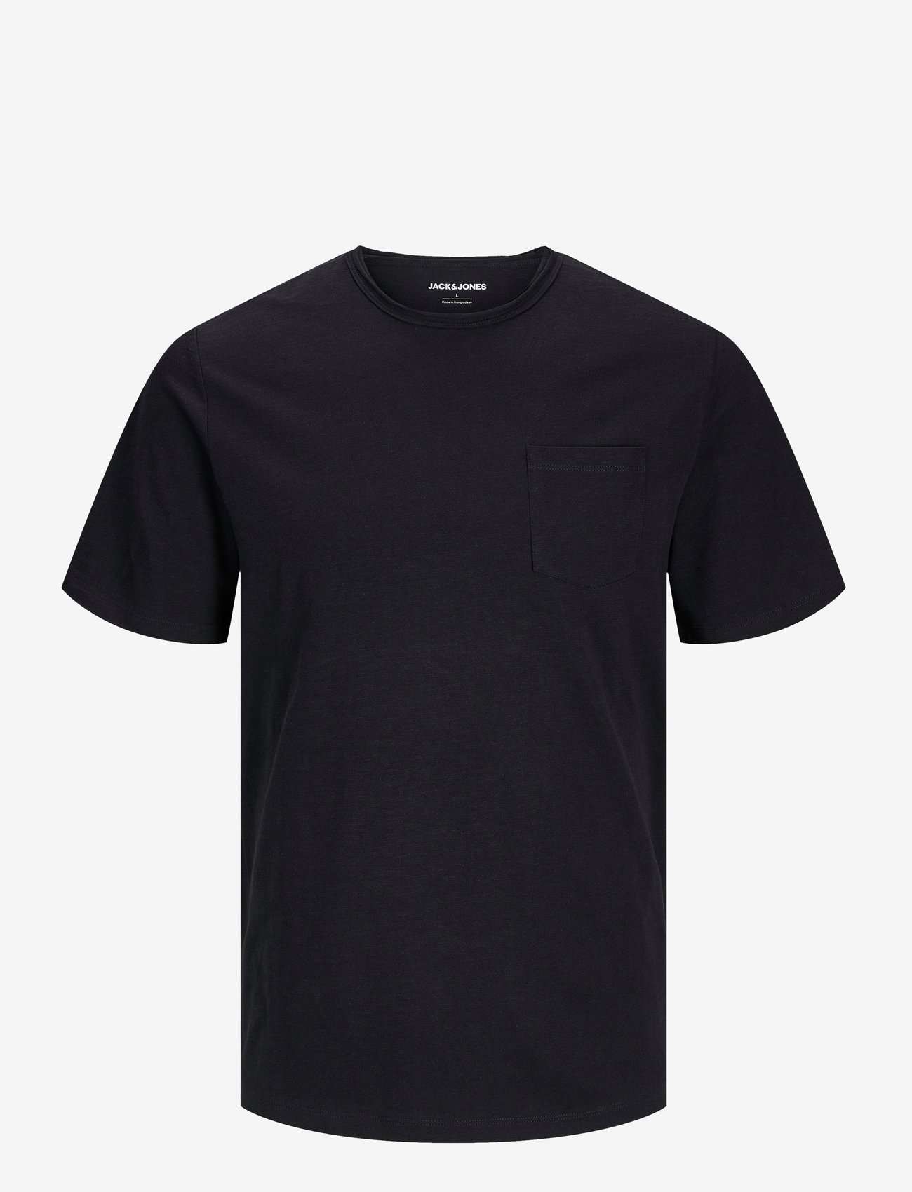 Jack & Jones - JJJAKE TAMPA POCKET TEE SS CREW NECK - kurzärmelig - black - 0