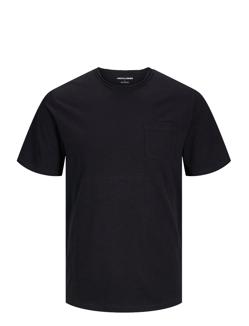 Jack & Jones - JJJAKE TAMPA POCKET TEE SS CREW NECK - kurzärmelig - black - 0