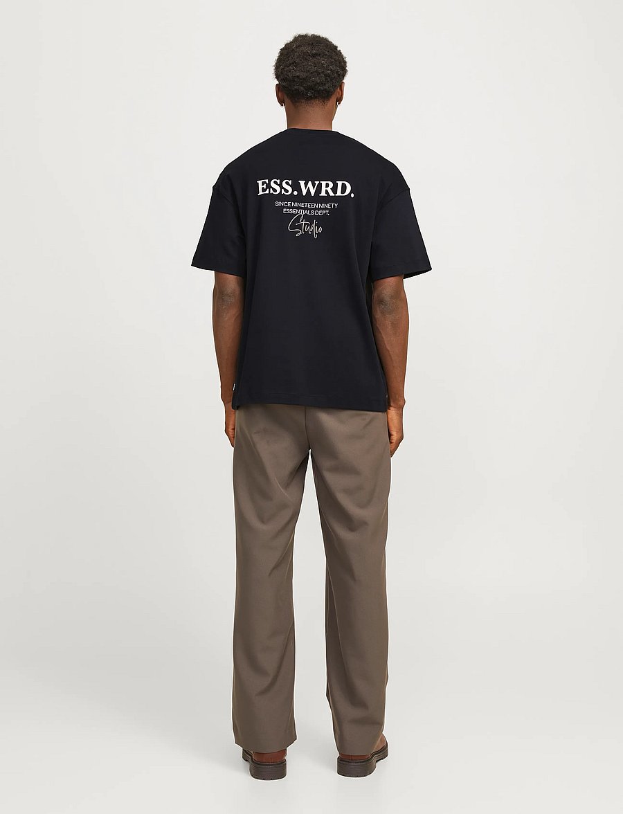 Jack & Jones - JJEURBAN EDGE STUDIO TEE SS O-NECK NOOS - kortærmede t-shirts - black - 3