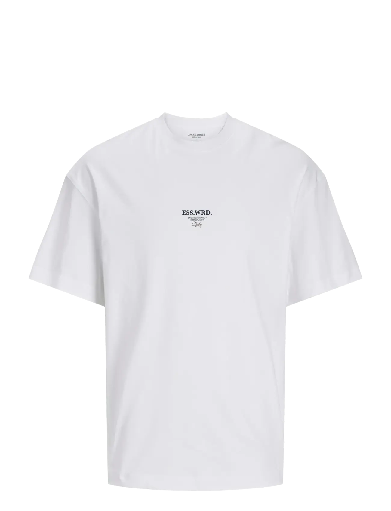 Jack & Jones JJEURBAN EDGE STUDIO TEE SS O-NECK NOOS - Marškinėliai - WHITE / white