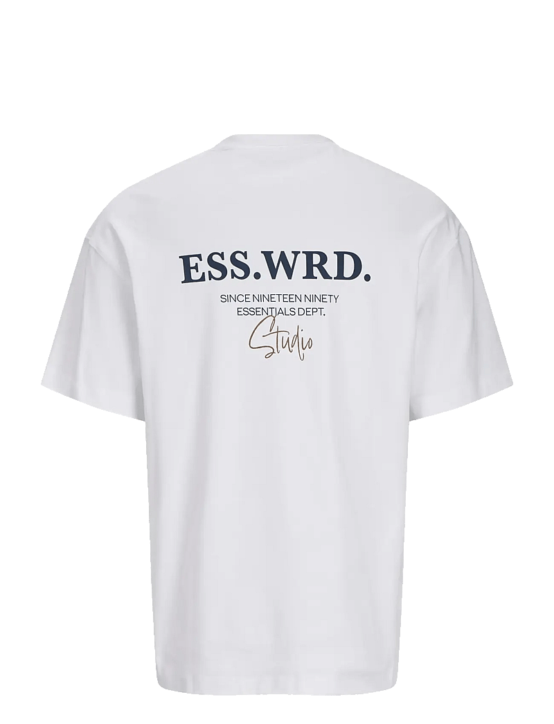 Jack & Jones - JJEURBAN EDGE STUDIO TEE SS O-NECK NOOS - short-sleeved t-shirts - white - 2