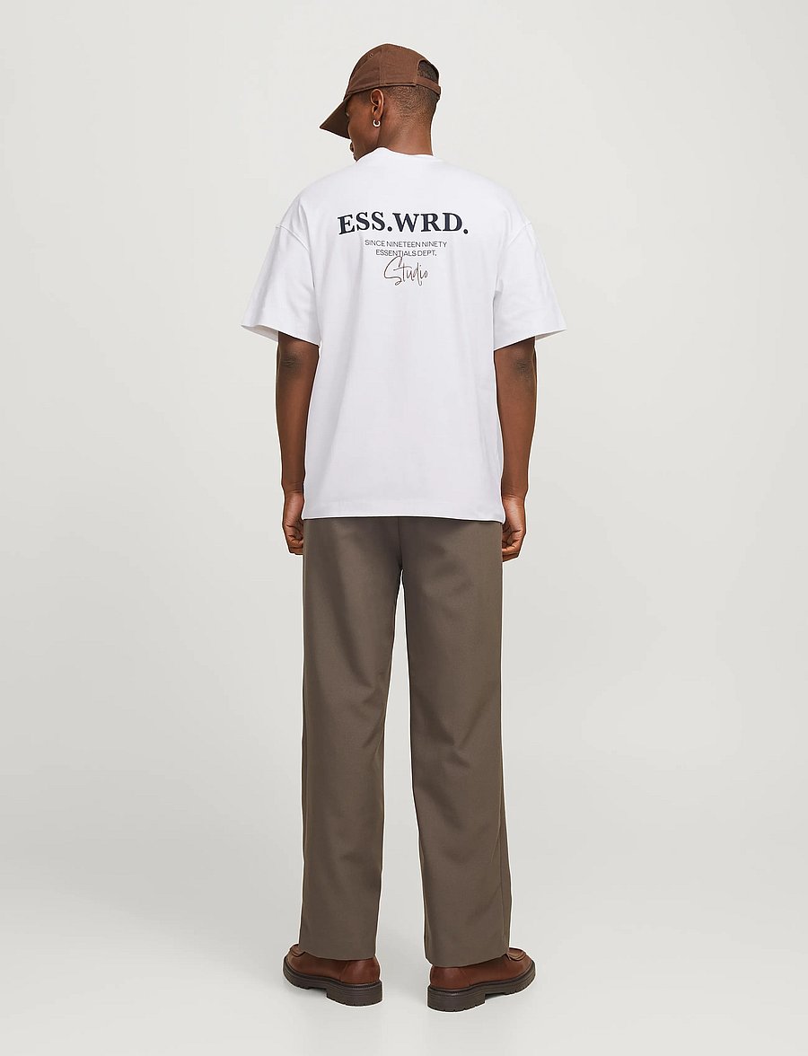 Jack & Jones - JJEURBAN EDGE STUDIO TEE SS O-NECK NOOS - kortærmede t-shirts - white - 3