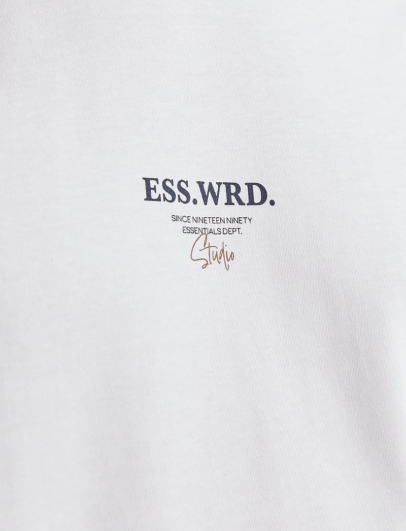 Jack & Jones - JJEURBAN EDGE STUDIO TEE SS O-NECK NOOS - short-sleeved t-shirts - white - 4