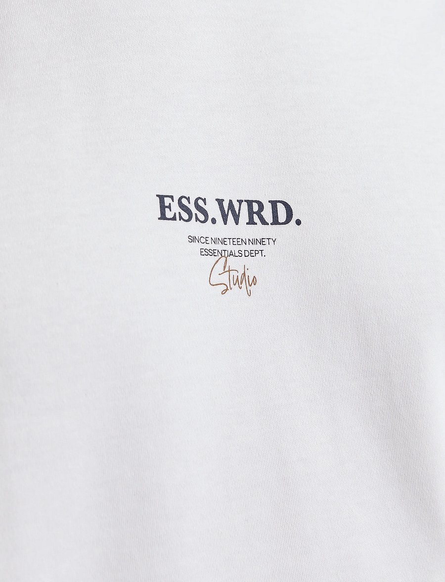 Jack & Jones - JJEURBAN EDGE STUDIO TEE SS O-NECK NOOS - kortærmede t-shirts - white - 4