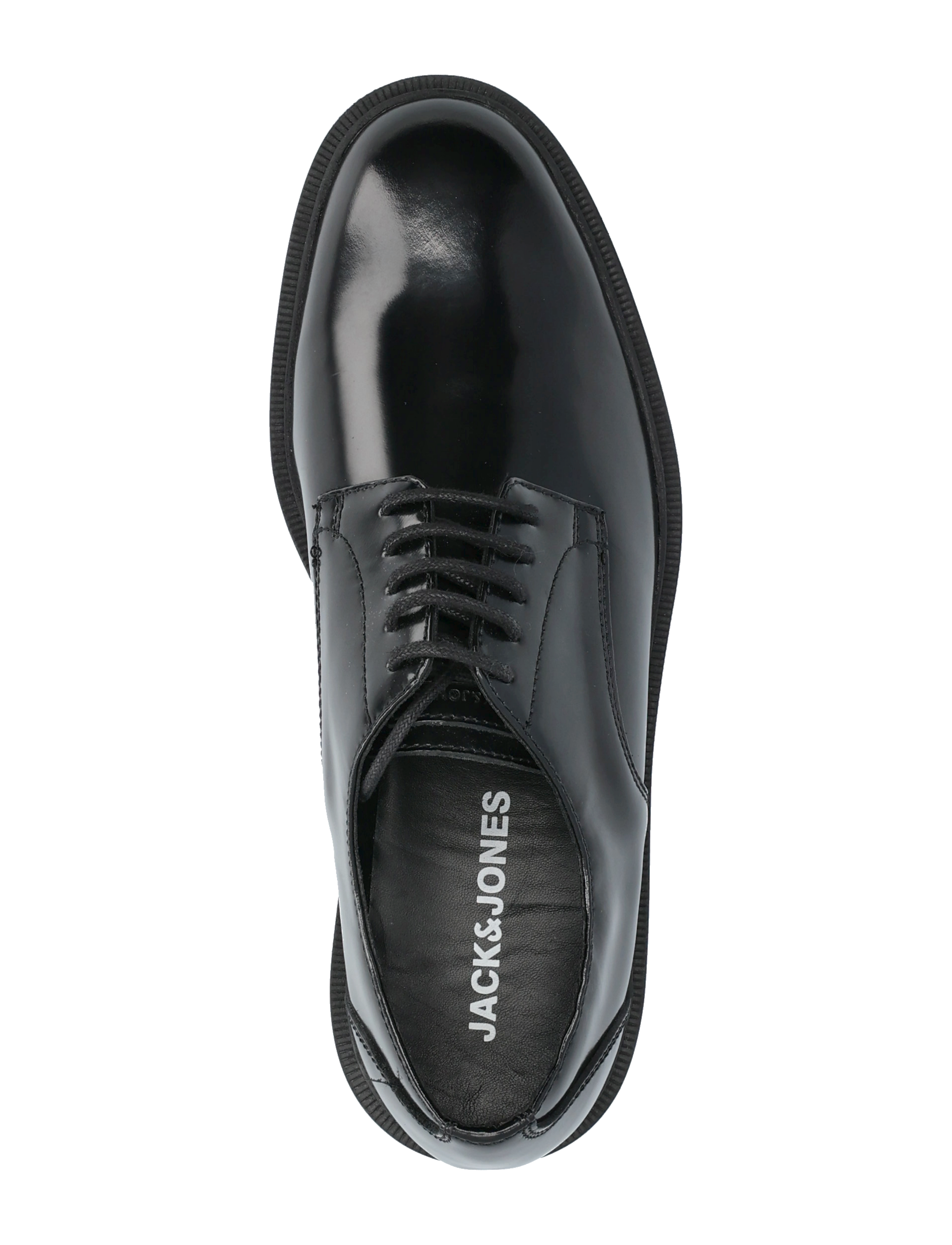 Jack & Jones - JFWDAX LEATHER LACE STYD NOOS - derby kingad - anthracite - 4