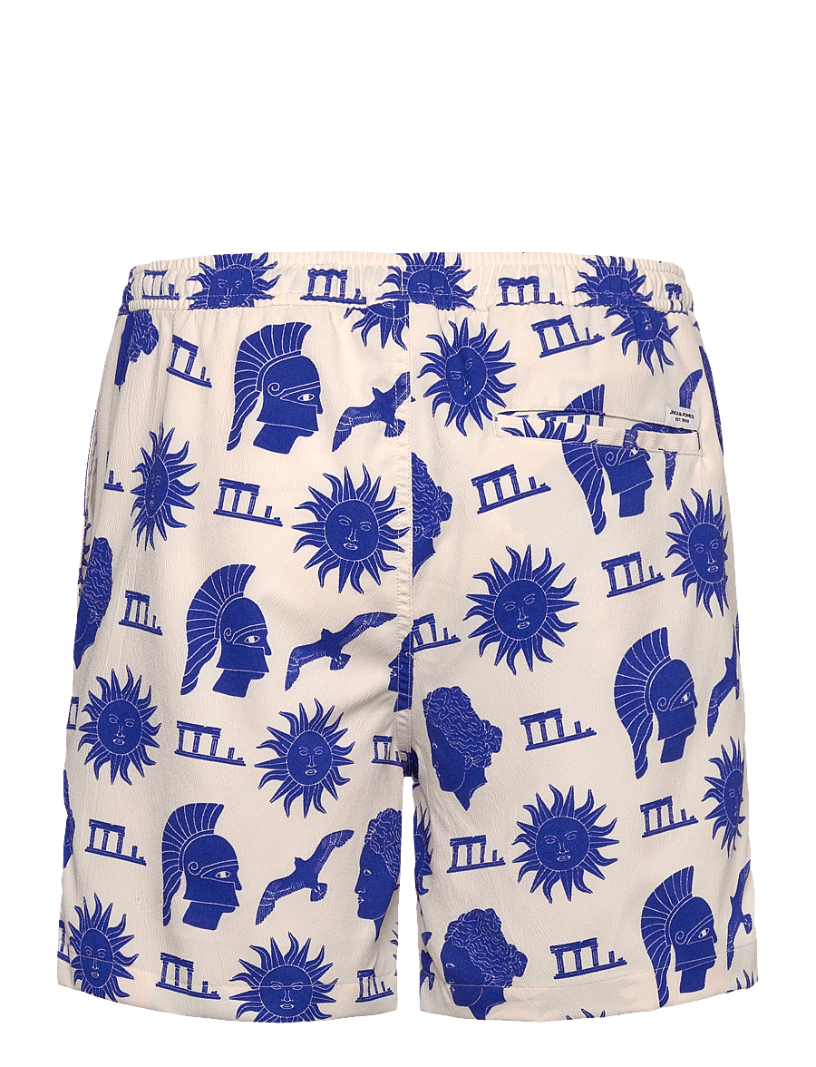 Jack & Jones - JPSTJAIDEN JJJACQUARD JOGGER SHORT STYD - casual shorts - antique white - 1