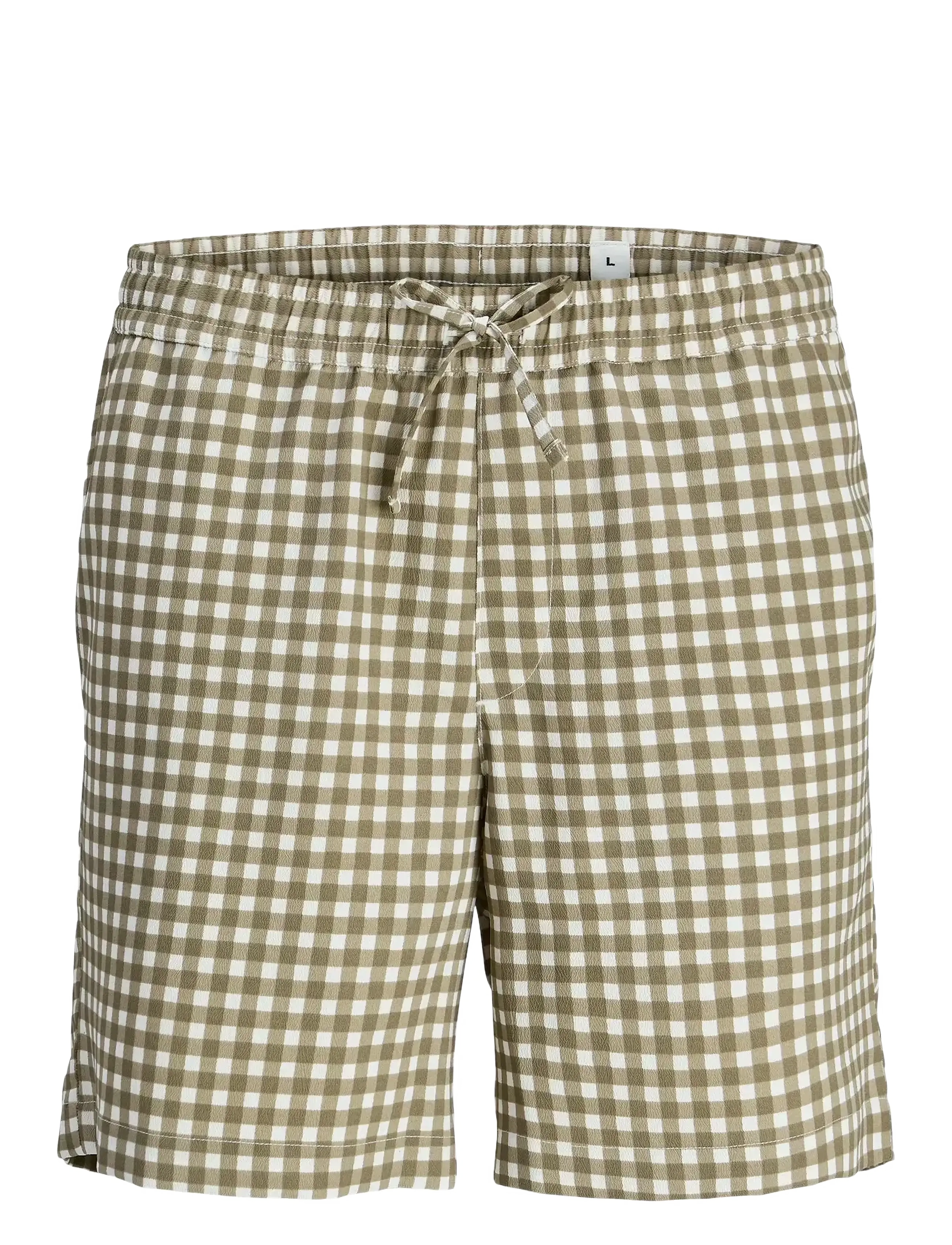 Jack & Jones JPSTJAIDEN JJJACQUARD JOGGER SHORT STYD - Shorts - CLOUD DANCER / green