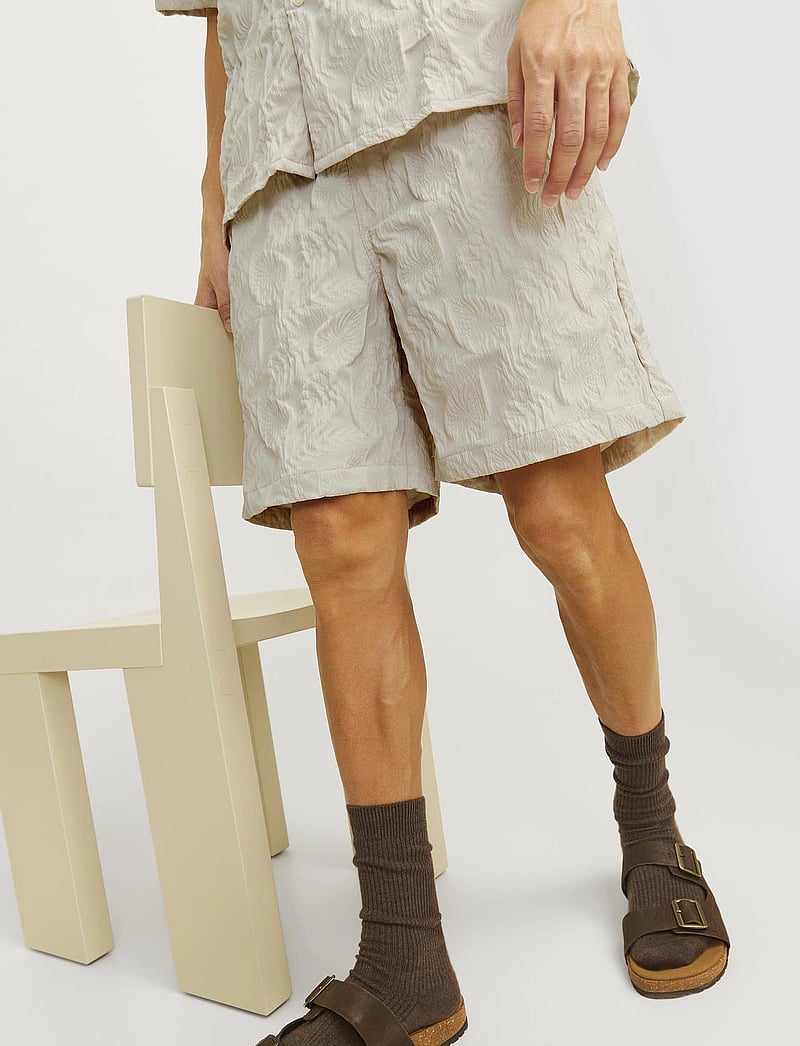 Jack & Jones - JPSTJAIDEN JJJACQUARD JOGGER SHORT STYD - casual shorts - moonbeam - 4