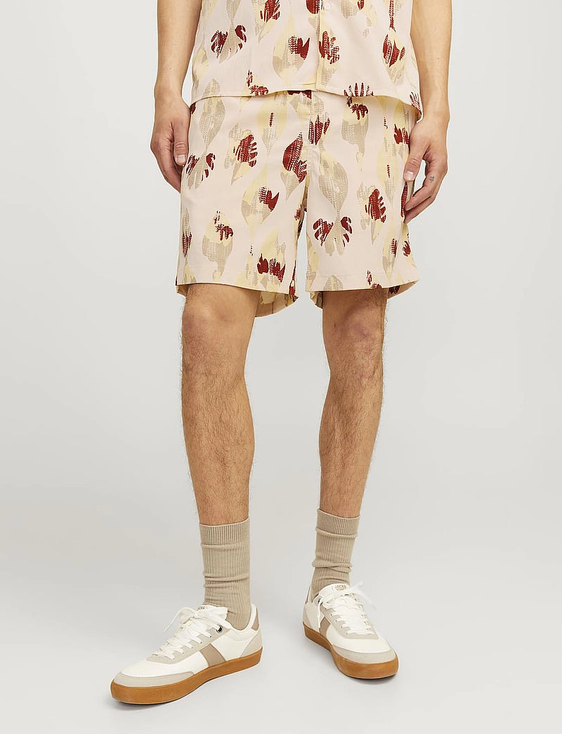 Jack & Jones - JPSTJAIDEN JJJACQUARD JOGGER SHORT STYD - casual shorts - moonbeam - 0