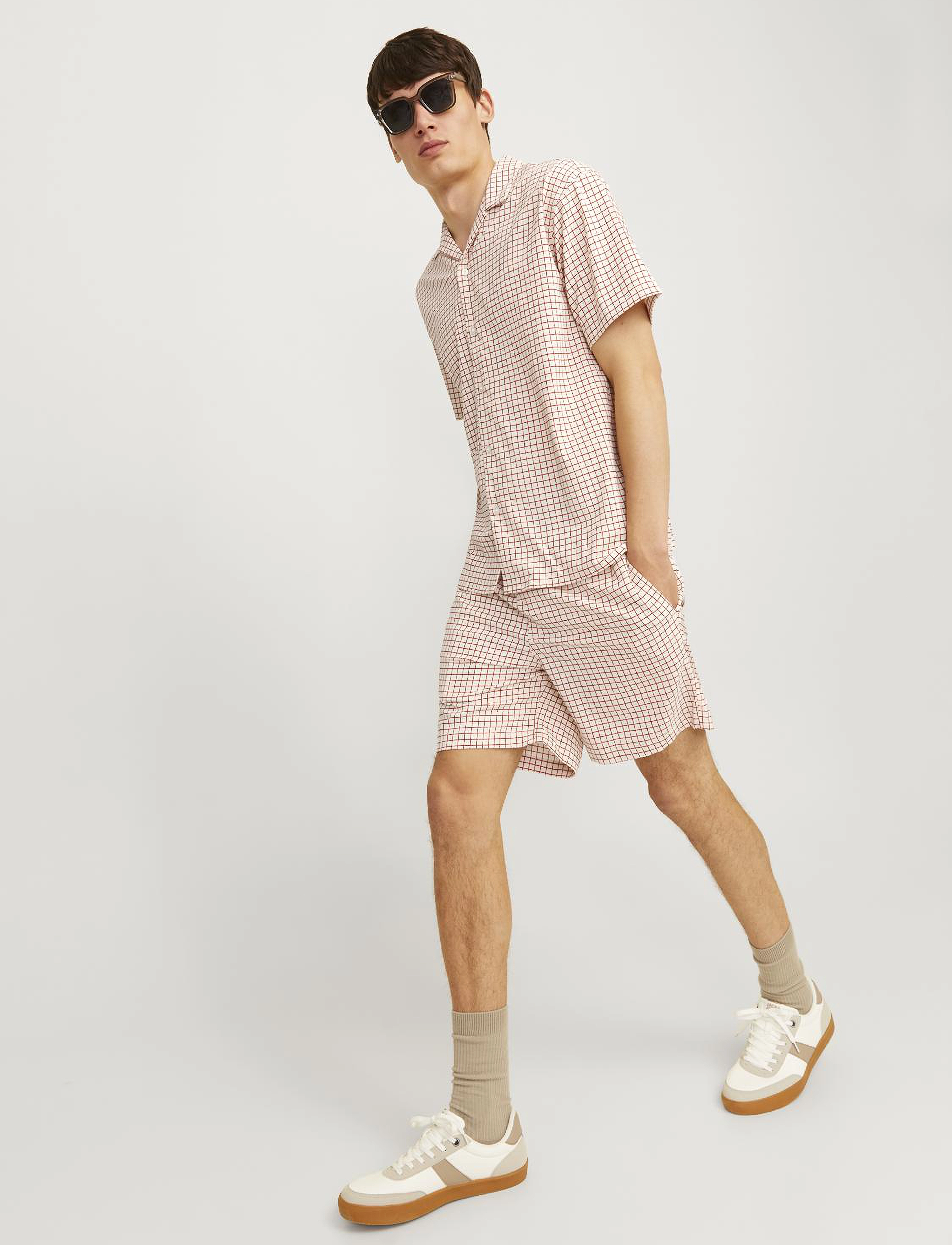 Jack & Jones - JPSTJAIDEN JJJACQUARD JOGGER SHORT STYD - casual shorts - moonbeam - 4