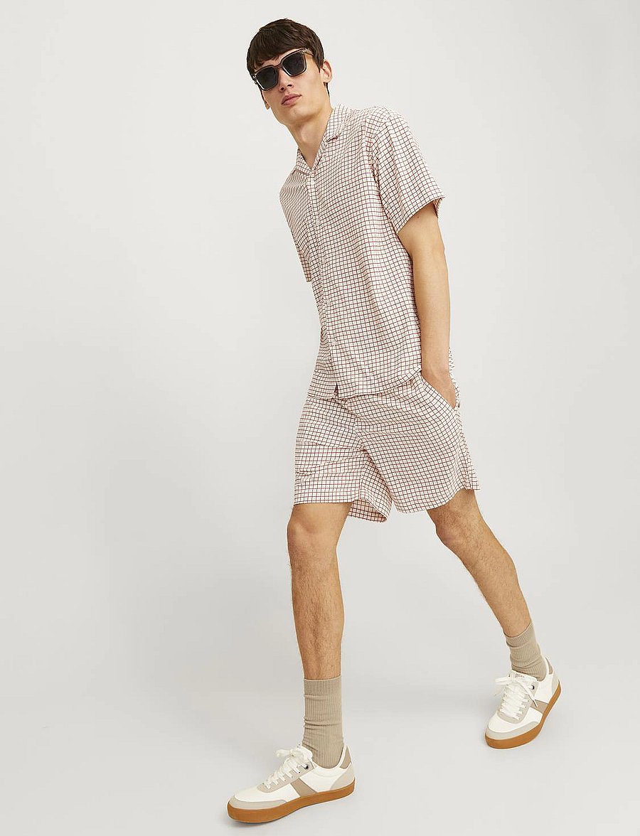 Jack & Jones - JPSTJAIDEN JJJACQUARD JOGGER SHORT STYD - casual shorts - moonbeam - 4