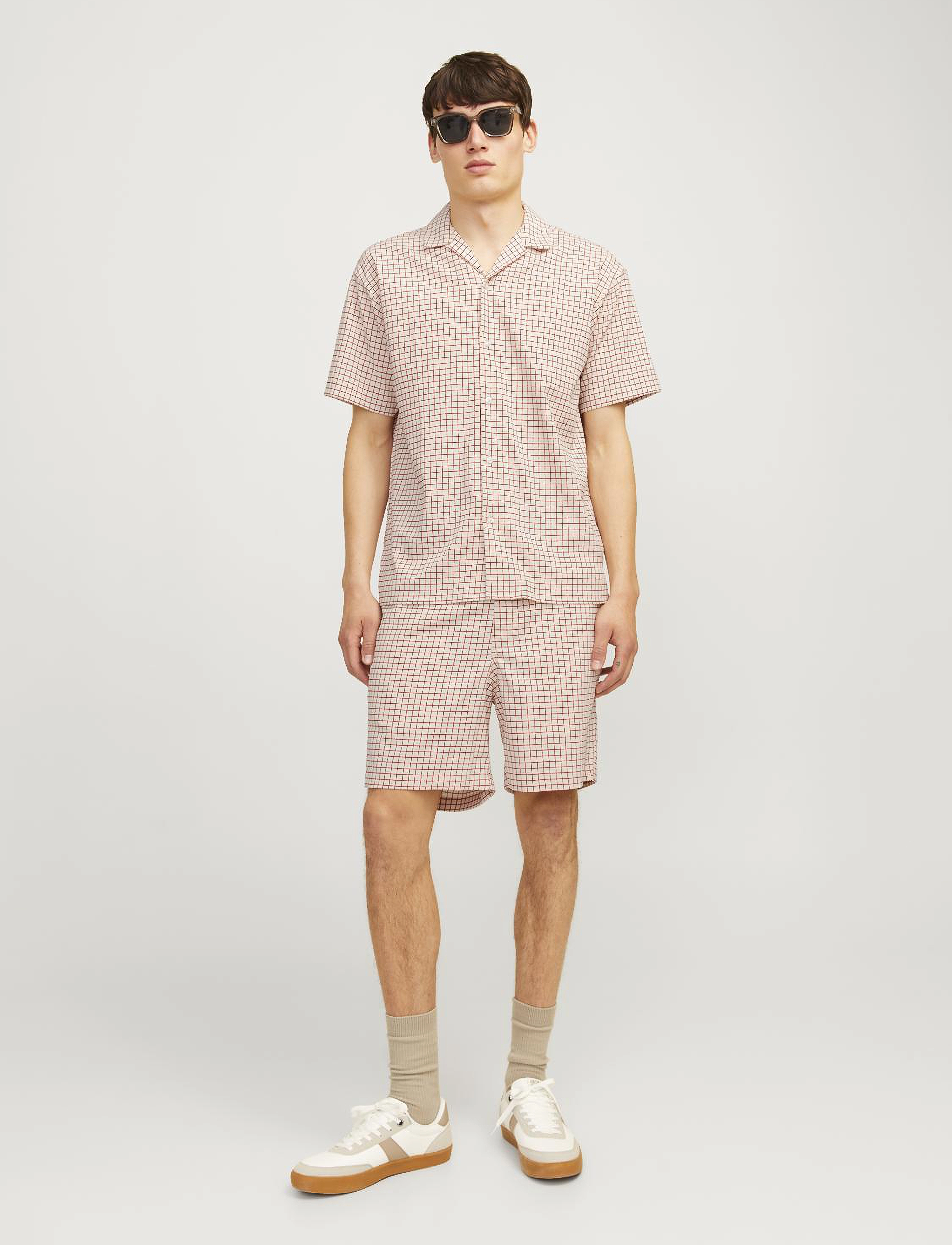 Jack & Jones - JPSTJAIDEN JJJACQUARD JOGGER SHORT STYD - casual shorts - moonbeam - 5
