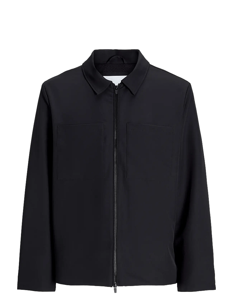 Jack & Jones - JJEPERFECT SHACKET SN - frühlingsjacken - black - 1