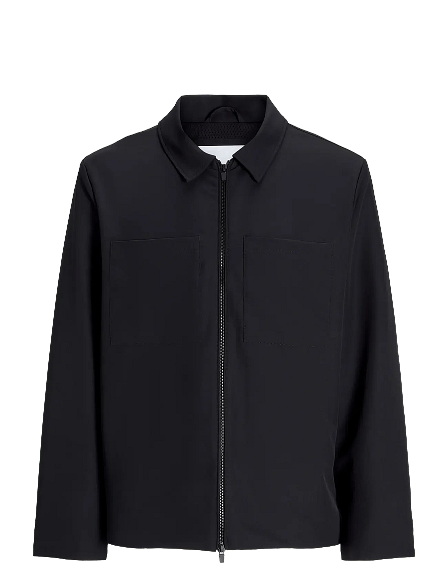 Jack & Jones - JJEPERFECT SHACKET SN - frühlingsjacken - black - 1