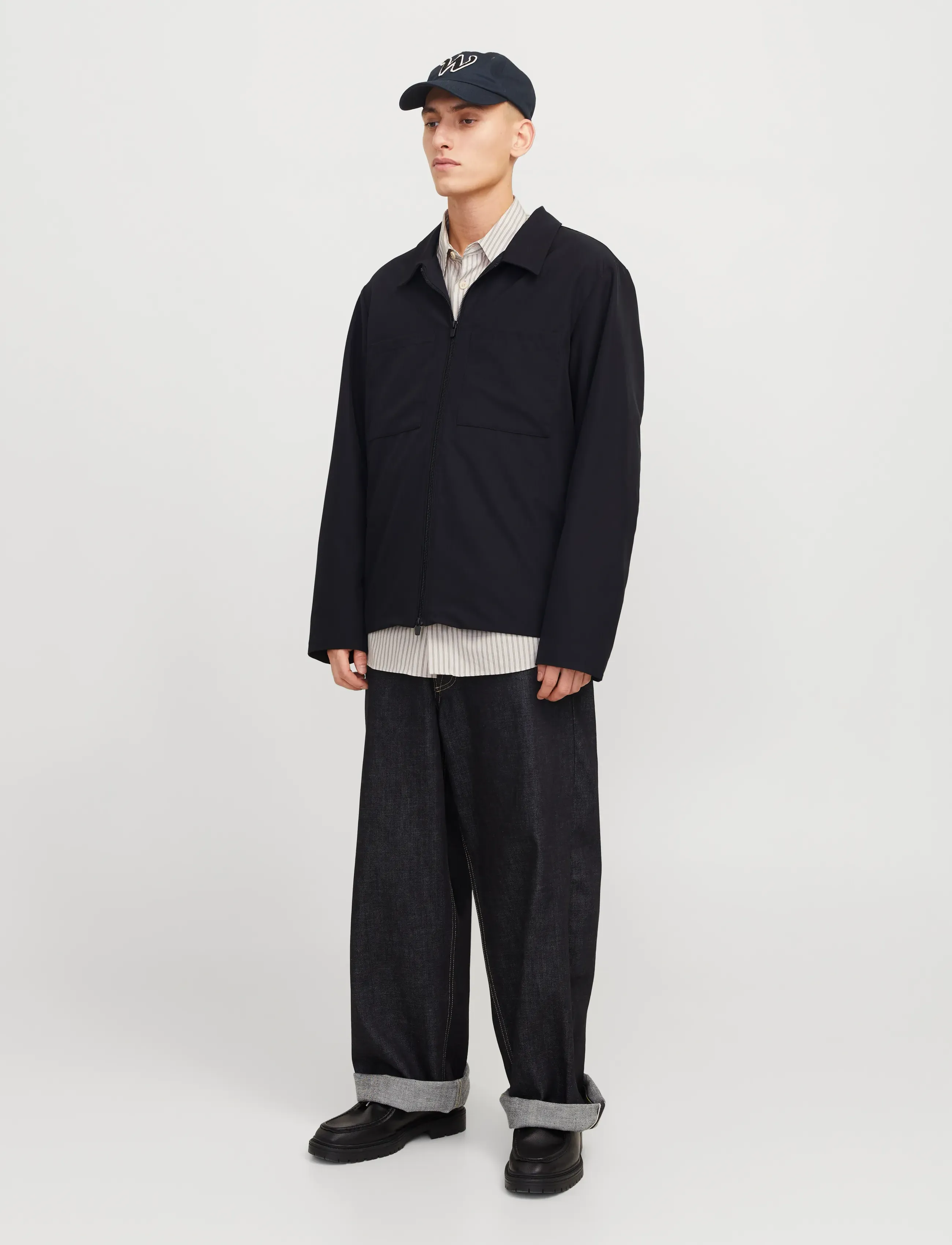 Jack & Jones - JJEPERFECT SHACKET SN - spring jackets - black - 5