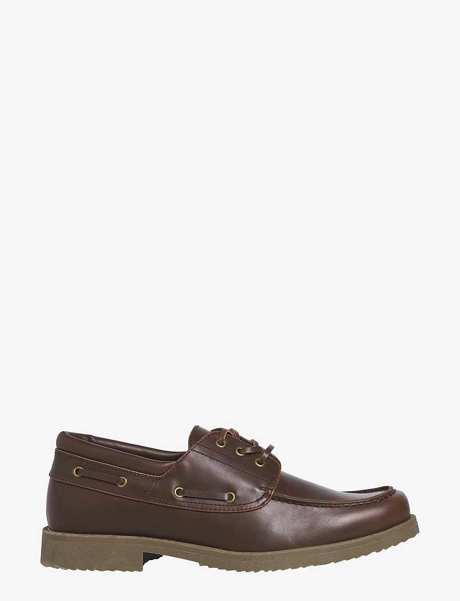 Jack & Jones - JFWDARTMOOR PU BOAT SHOE - brandy brown - 1
