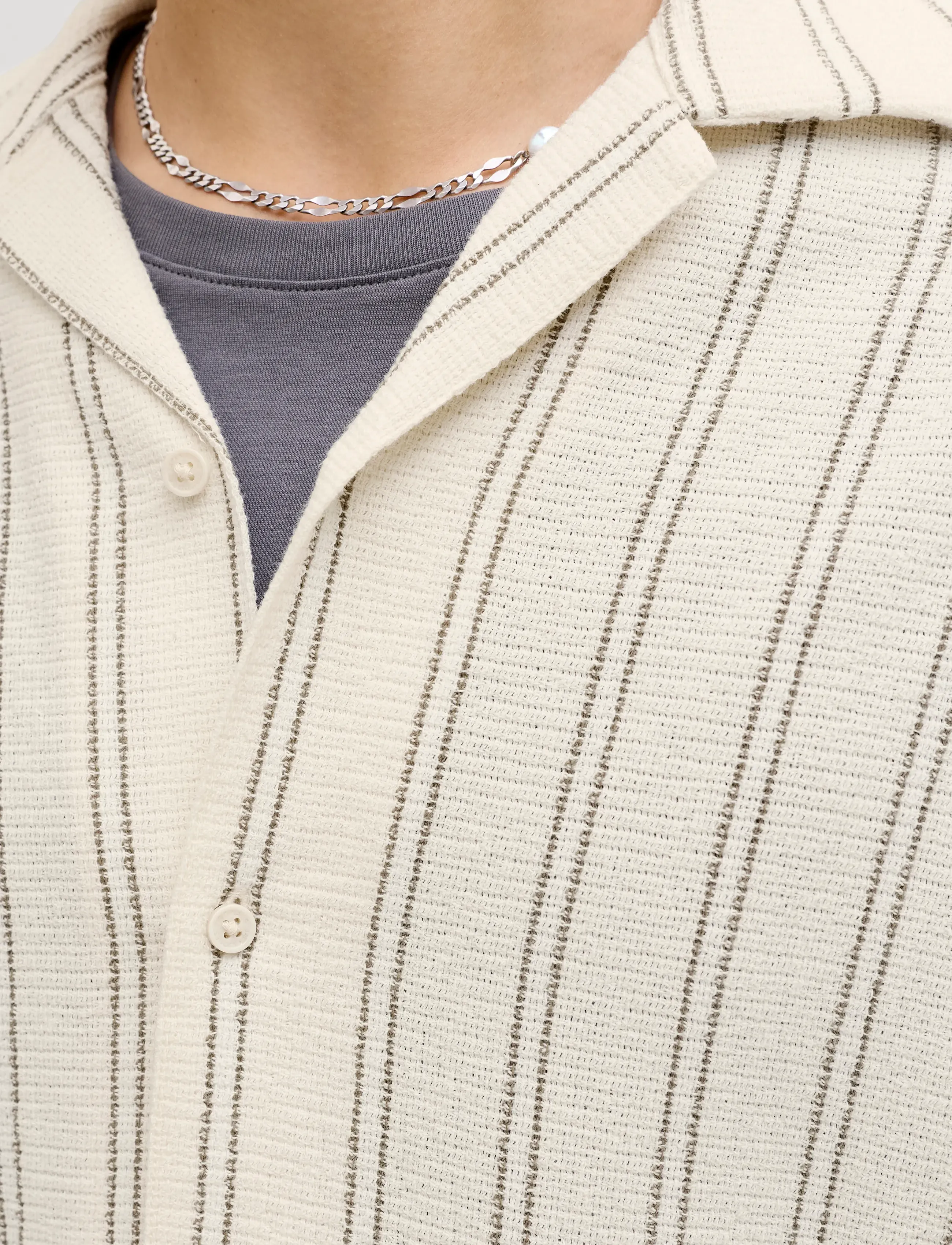 JACK & JONES Jorcoba Stripe Resort Shirt Ss Sn randiga skjortor herr – bild 6
