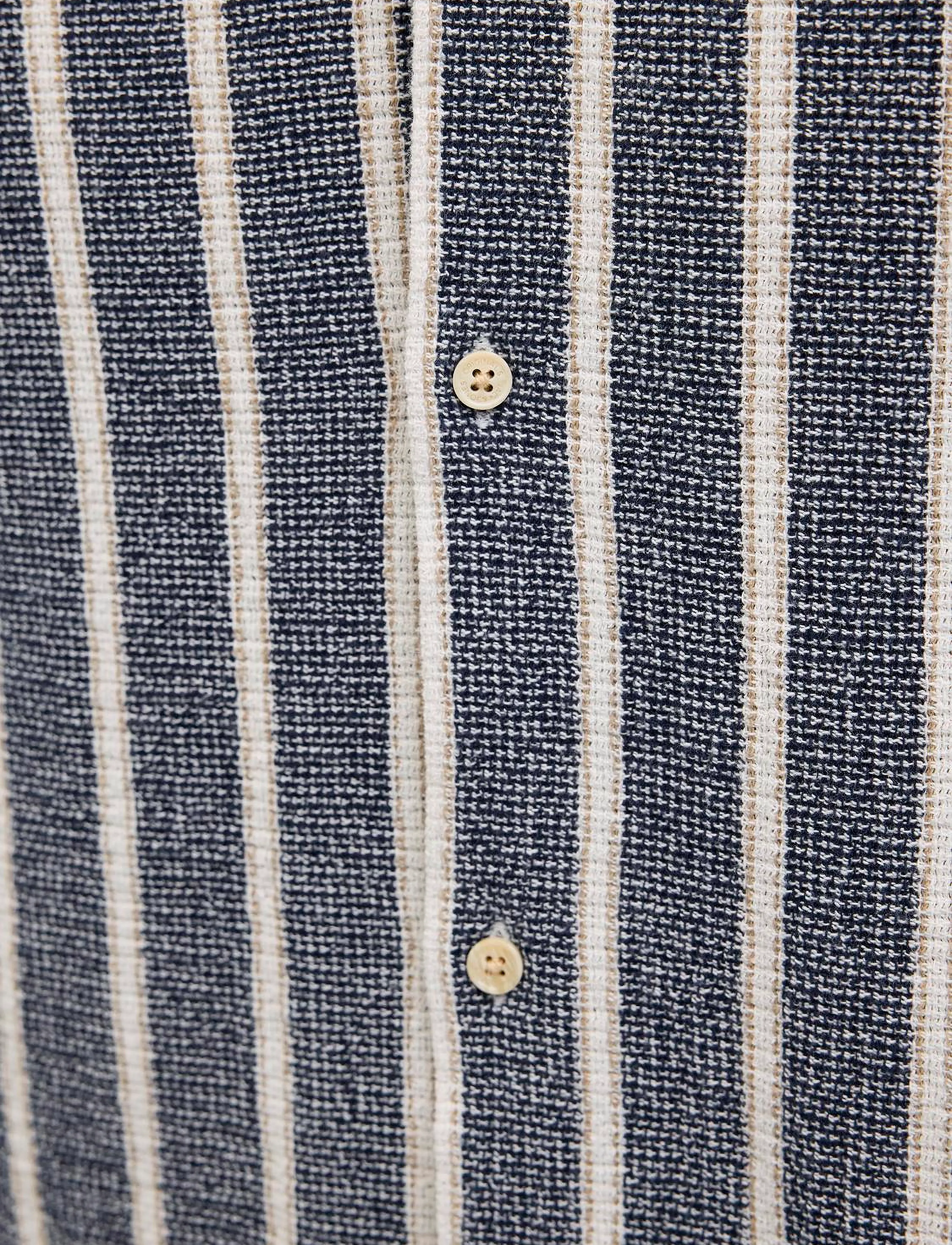 Jack & Jones - JJECOBA STRIPE RESORT SHIRT SS SN - kortærmede skjorter - ocean cavern - 4