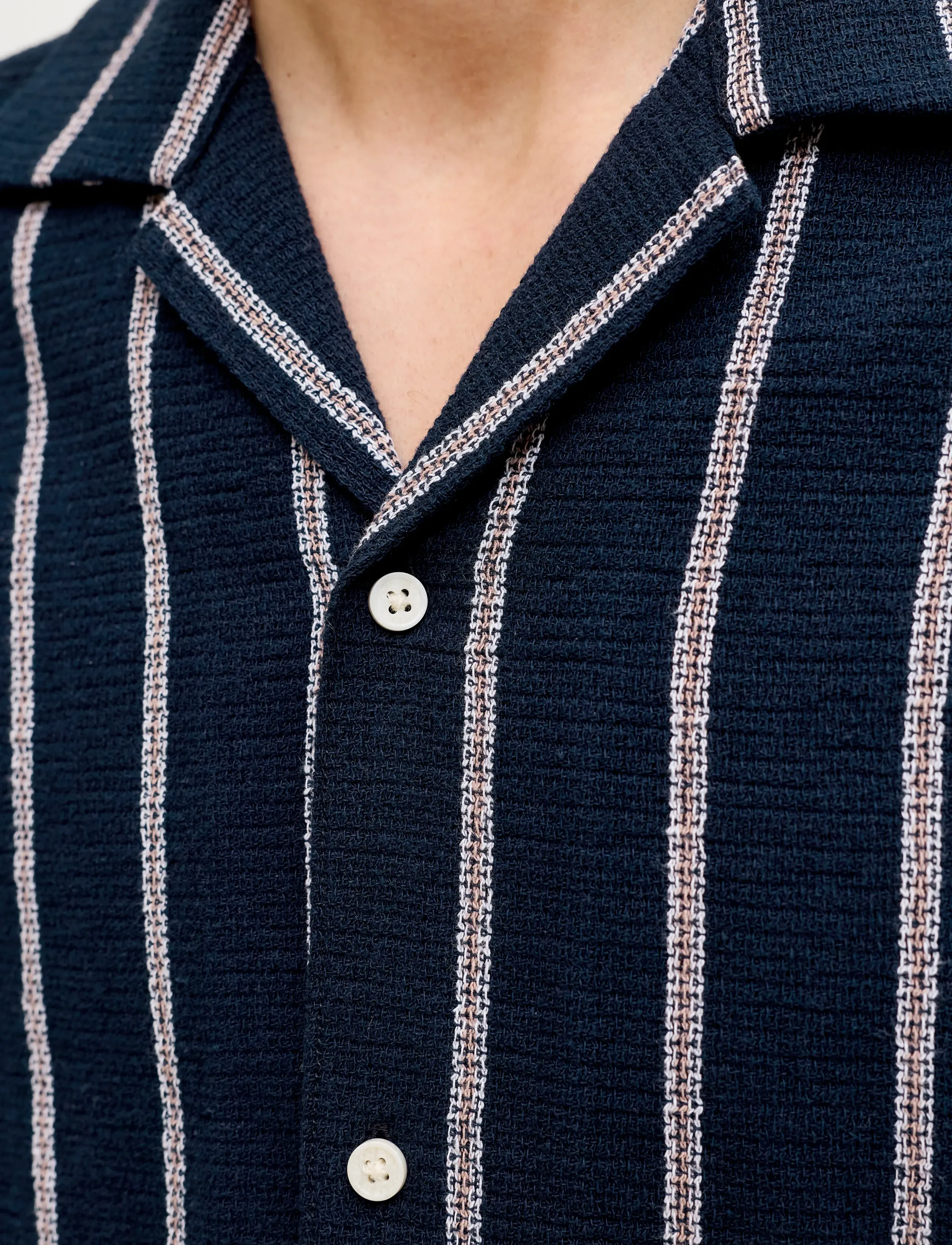 JACK & JONES Jorcoba Stripe Resort Shirt Ss Sn randiga skjortor herr – bild 6