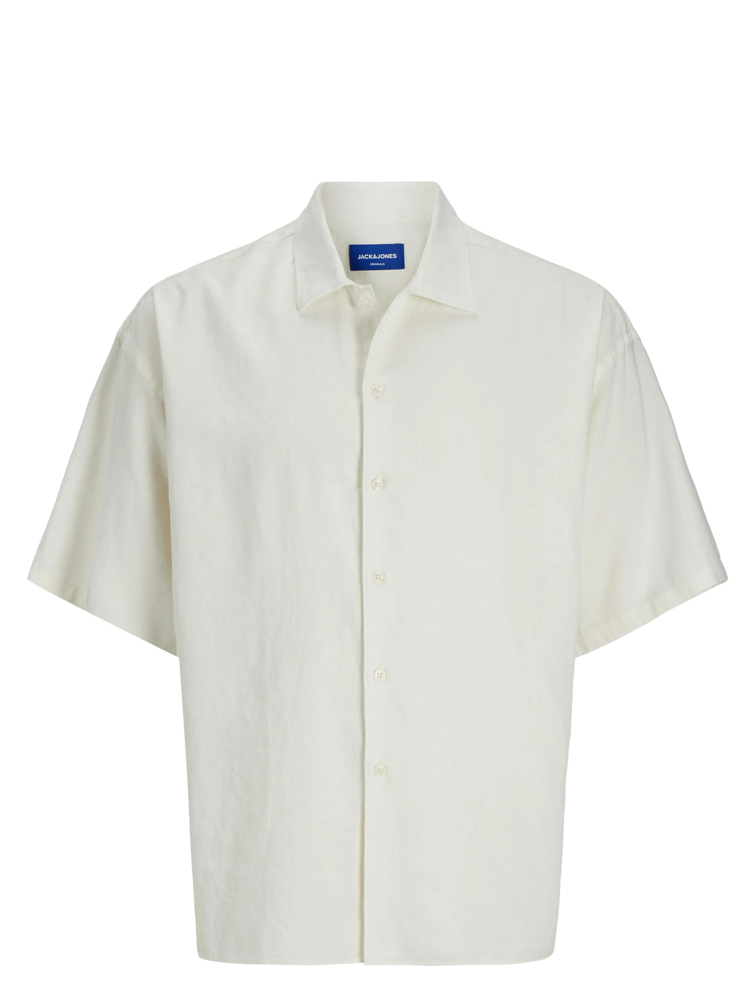 Jack & Jones JORPAROS OVERSIZED SHIRT SS - Jack & Jones - ANTIQUE WHITE / white