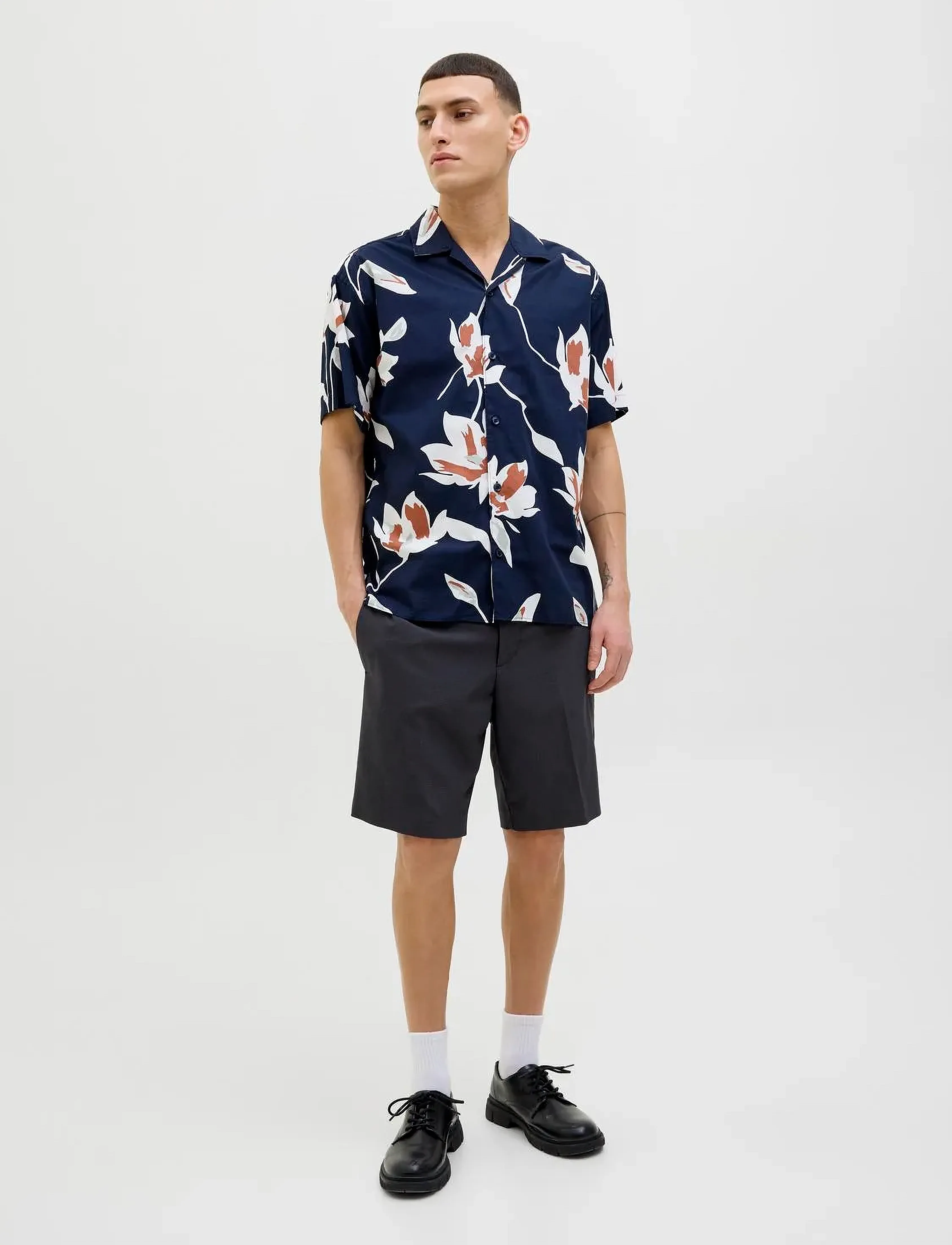 Jack & Jones - JPSTACE LEO CHINO SHORTS SRT SN - chinos shorts - india ink - 5