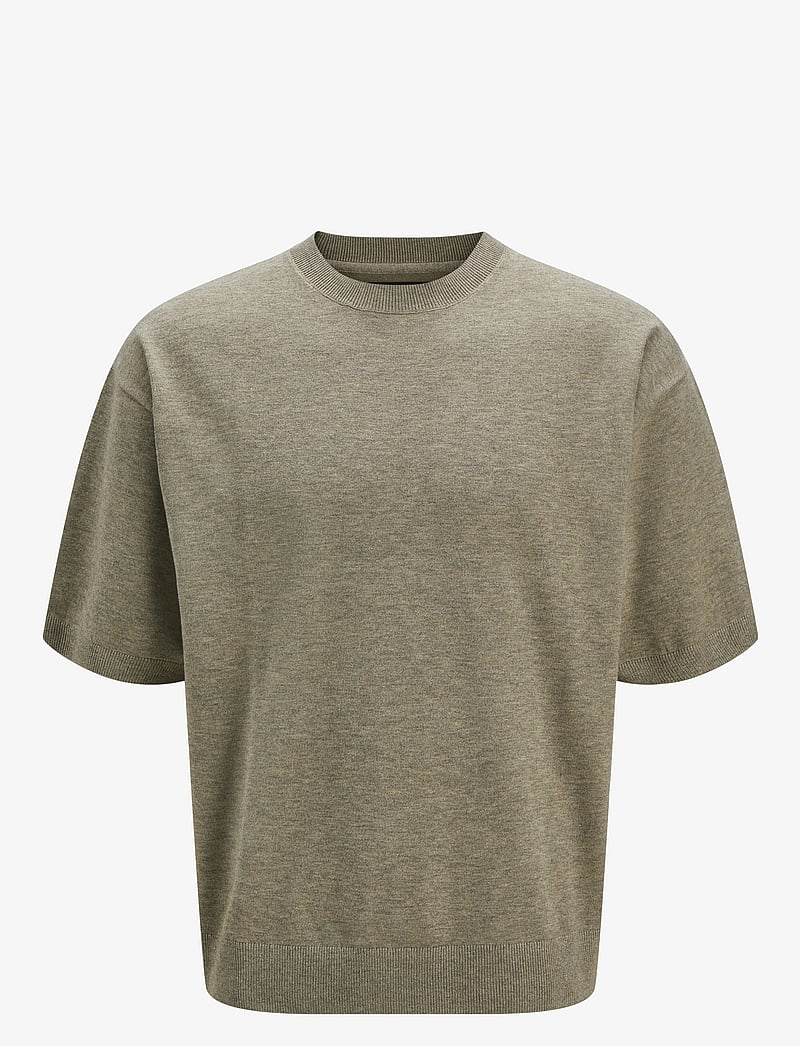 Jack & Jones - JPRBLABRADFORT KNIT CREW NECK SS SN - round necks - beige - 0