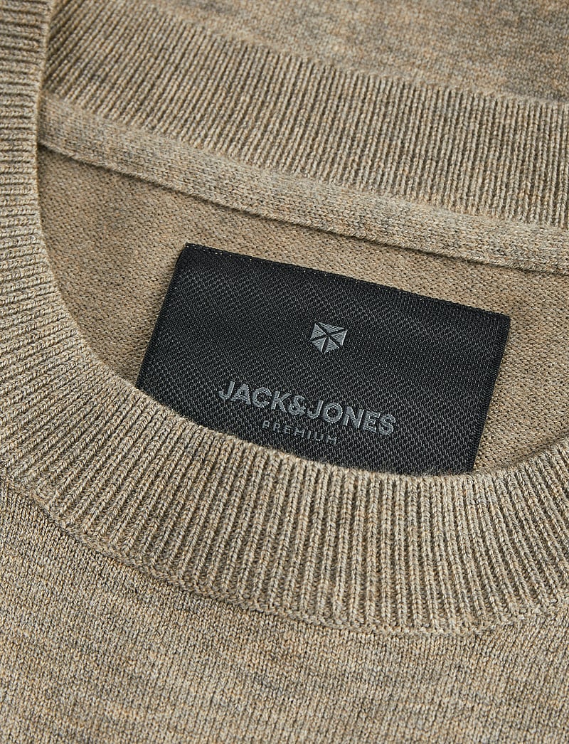 Jack & Jones - JPRBLABRADFORT KNIT CREW NECK SS SN - round necks - beige - 2