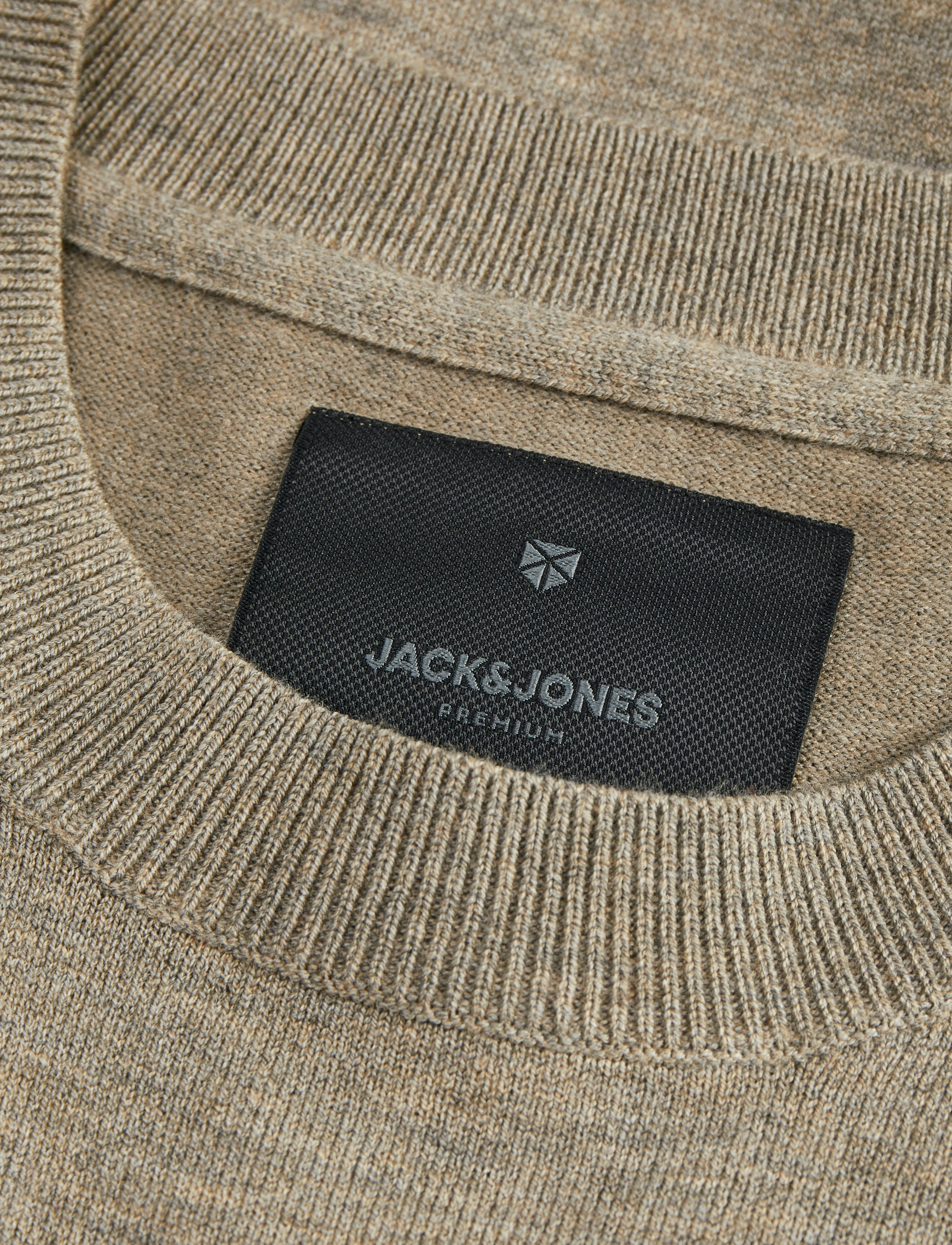 Jack & Jones - JPRBLABRADFORT KNIT CREW NECK SS SN - rund hals - beige - 2