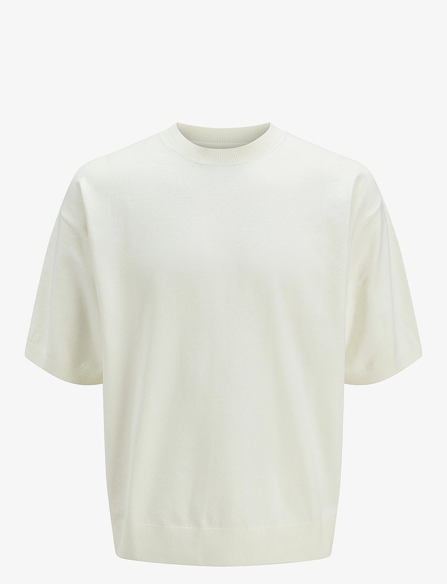 Jack & Jones - JPRBLABRADFORT KNIT CREW NECK SS SN - pulls col rond - cloud dancer - 1