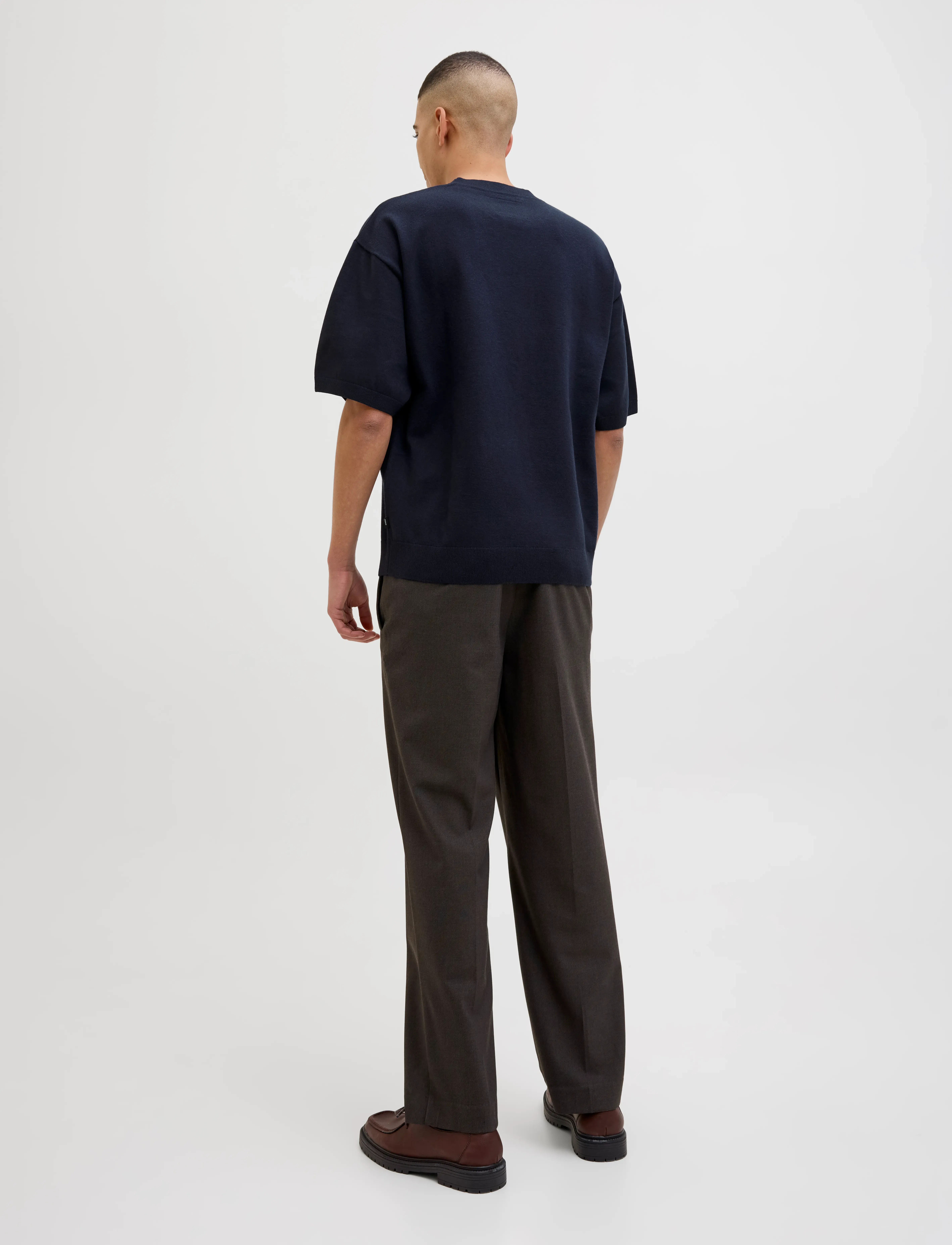 Jack & Jones - JPRBLABRADFORT KNIT CREW NECK SS SN - rund hals - night sky - 2