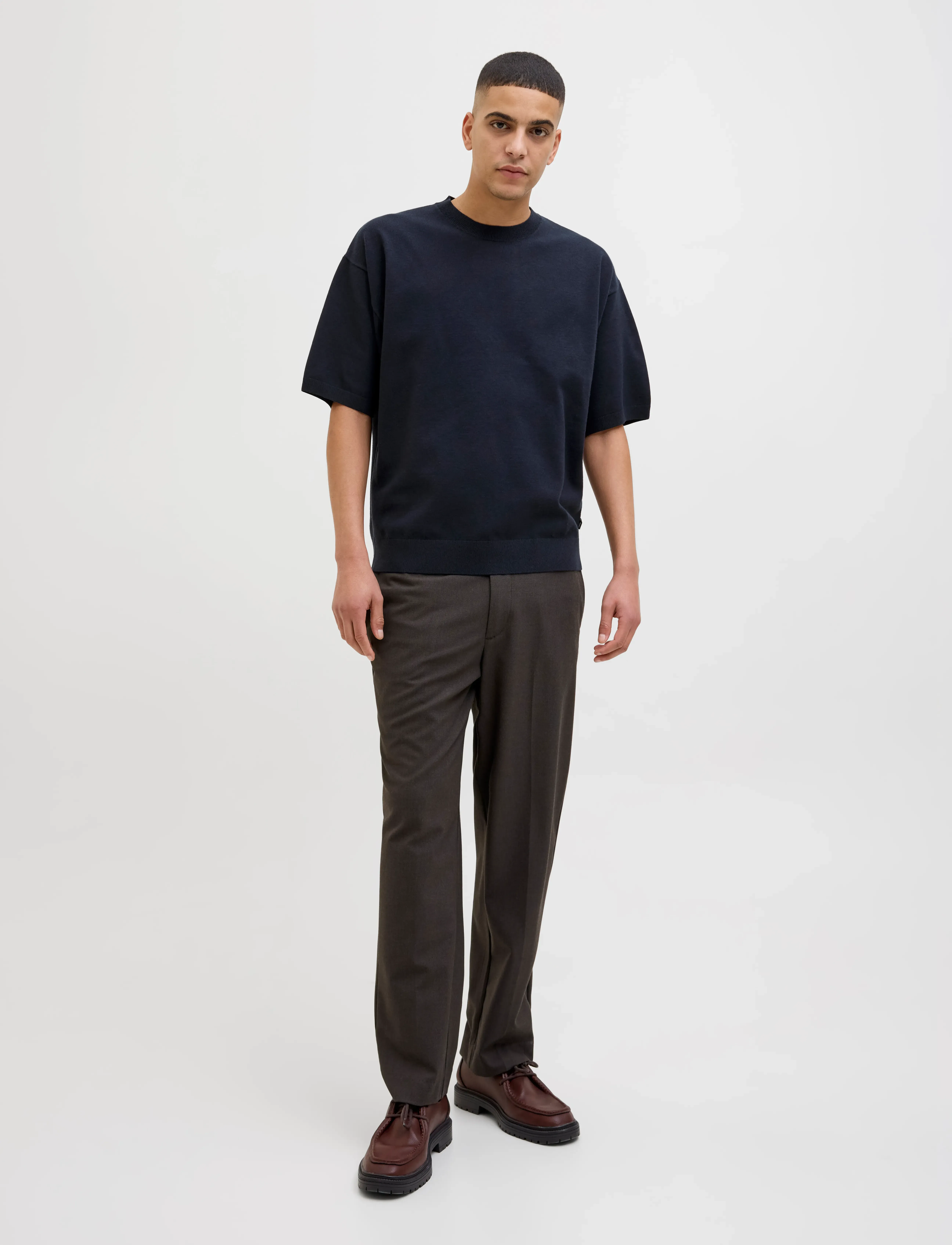 Jack & Jones - JPRBLABRADFORT KNIT CREW NECK SS SN - rund hals - night sky - 3