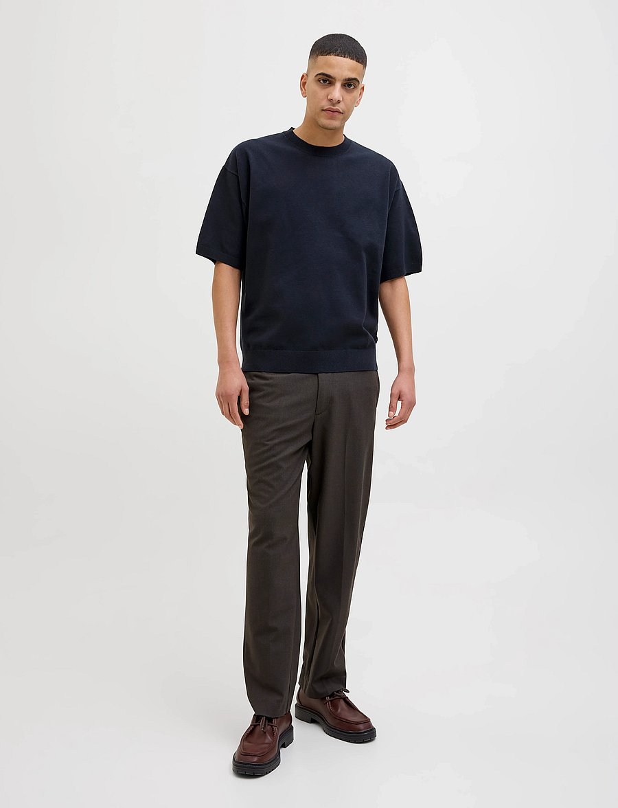 Jack & Jones - JPRBLABRADFORT KNIT CREW NECK SS SN - rund hals - night sky - 3
