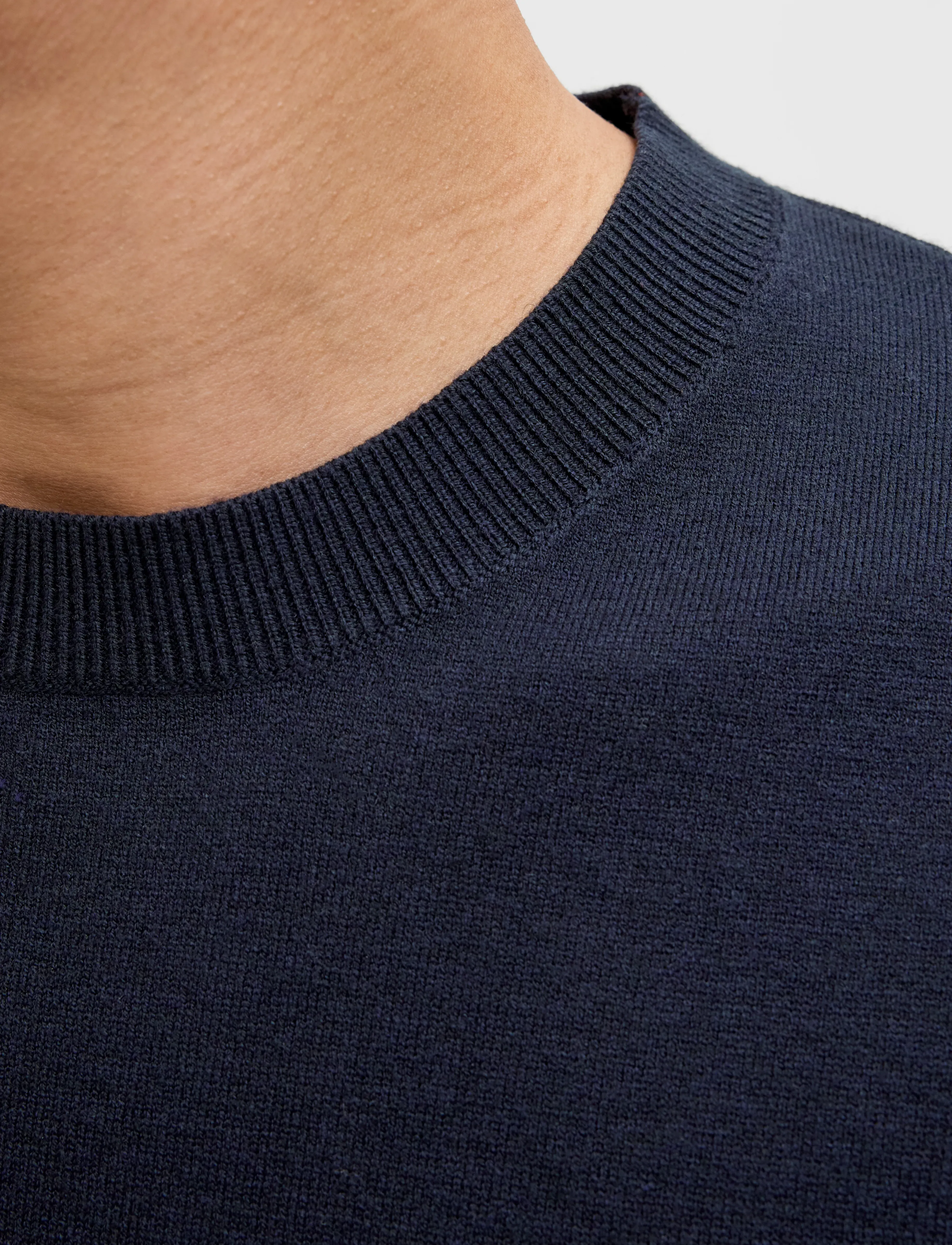 Jack & Jones - JPRBLABRADFORT KNIT CREW NECK SS SN - rund hals - night sky - 4