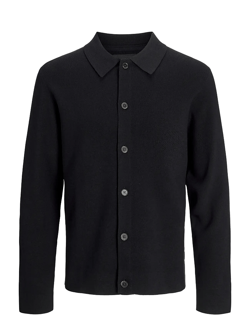 Jack & Jones - JPRBLAMILANO SPRING KNIT CARDIGAN - cardigans - black - 1
