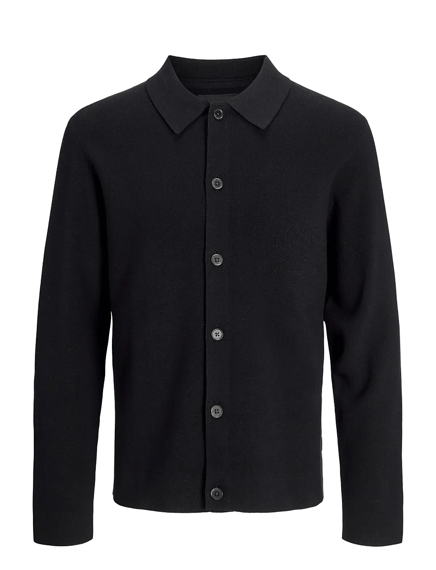 Jack & Jones - JPRBLAMILANO SPRING KNIT CARDIGAN - cardigans - black - 1
