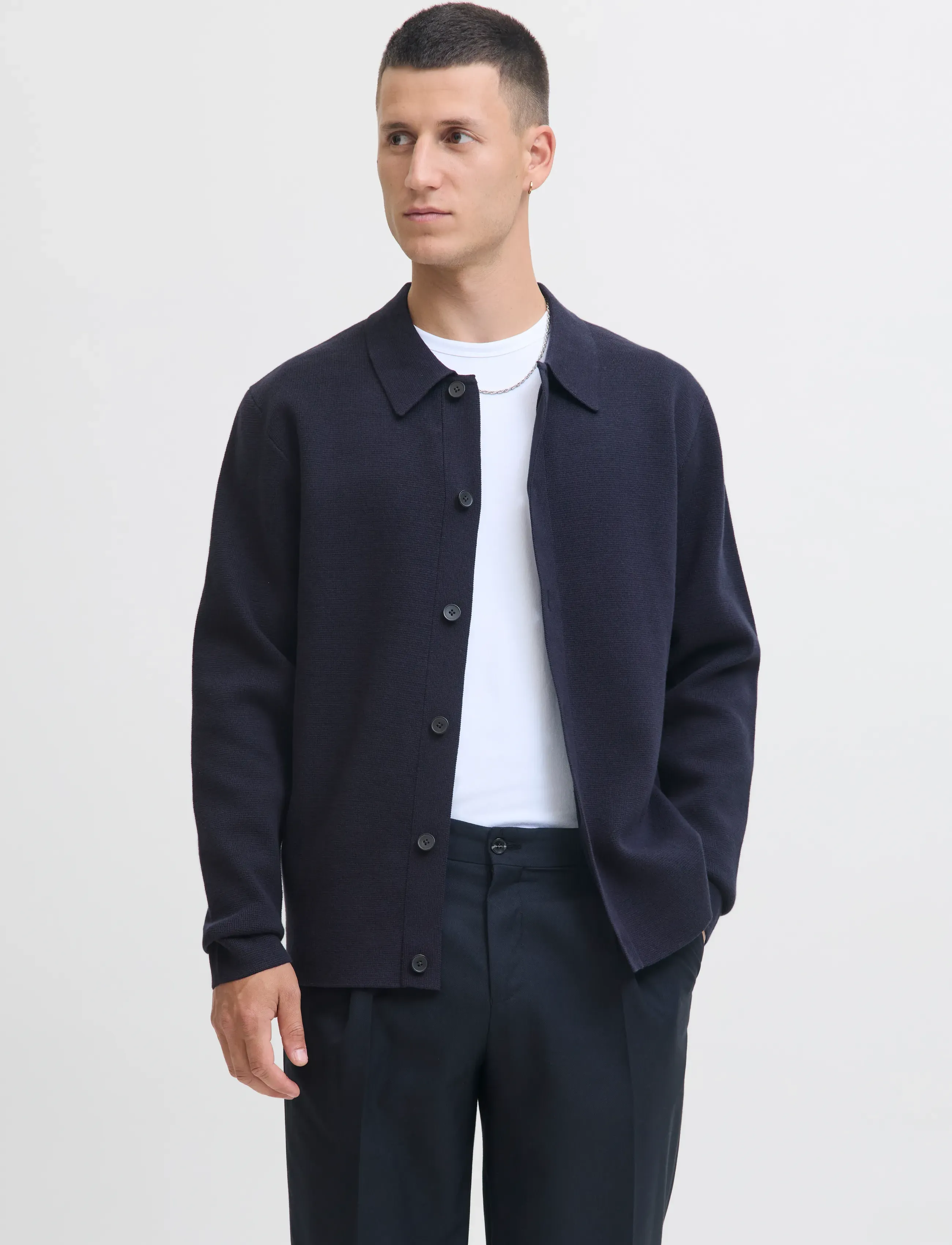 Jack & Jones JPRBLAMILANO SPRING KNIT CARDIGAN - Kollektsioonid - NIGHT SKY / navy