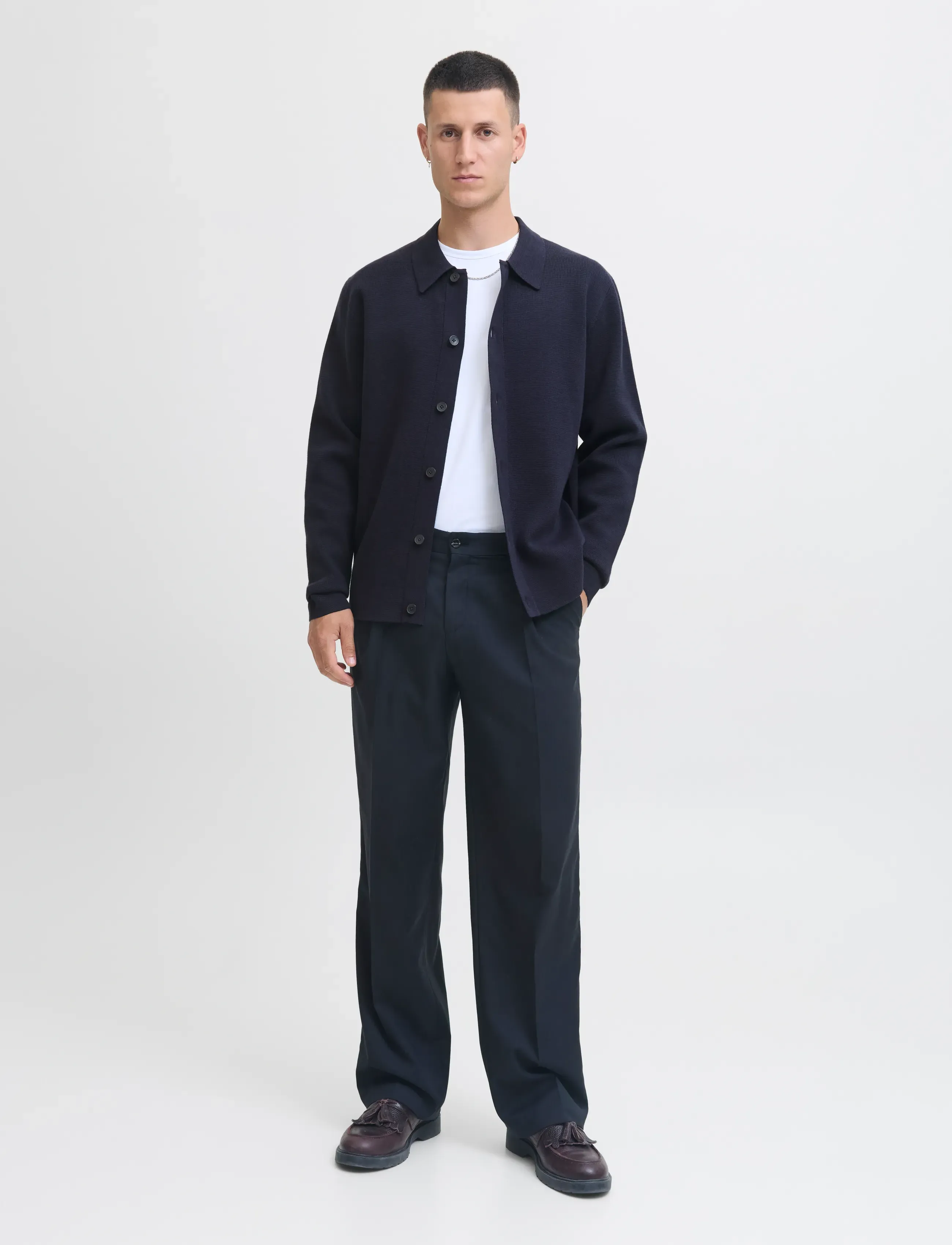 Jack & Jones - JPRBLAMILANO SPRING KNIT CARDIGAN - cardigans - night sky - 5