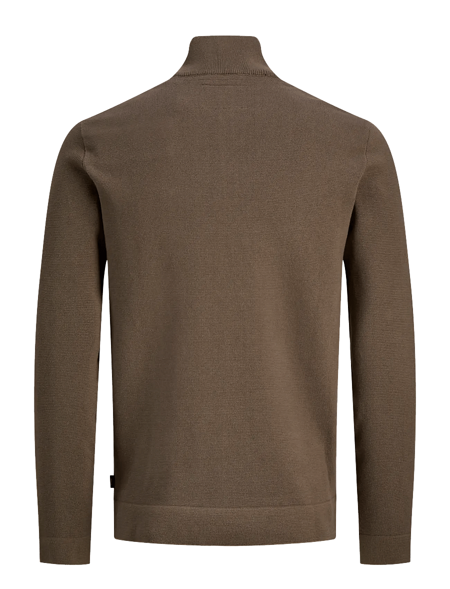 Jack & Jones - JPRBLAMILANO SPRING KNIT HALF ZIP - half zip-tröjor - morel - 2