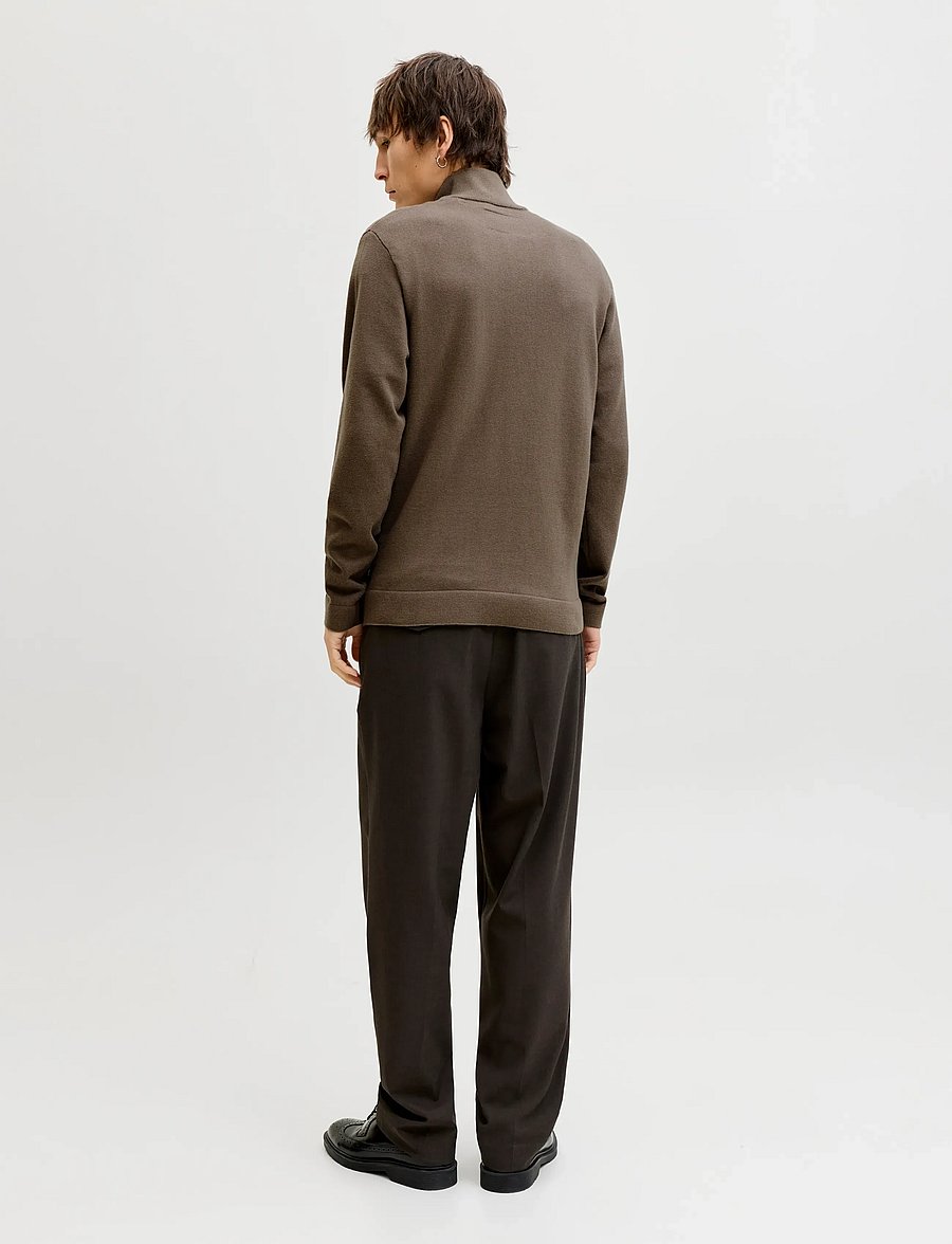Jack & Jones - JPRBLAMILANO SPRING KNIT HALF ZIP - half zip-tröjor - morel - 3