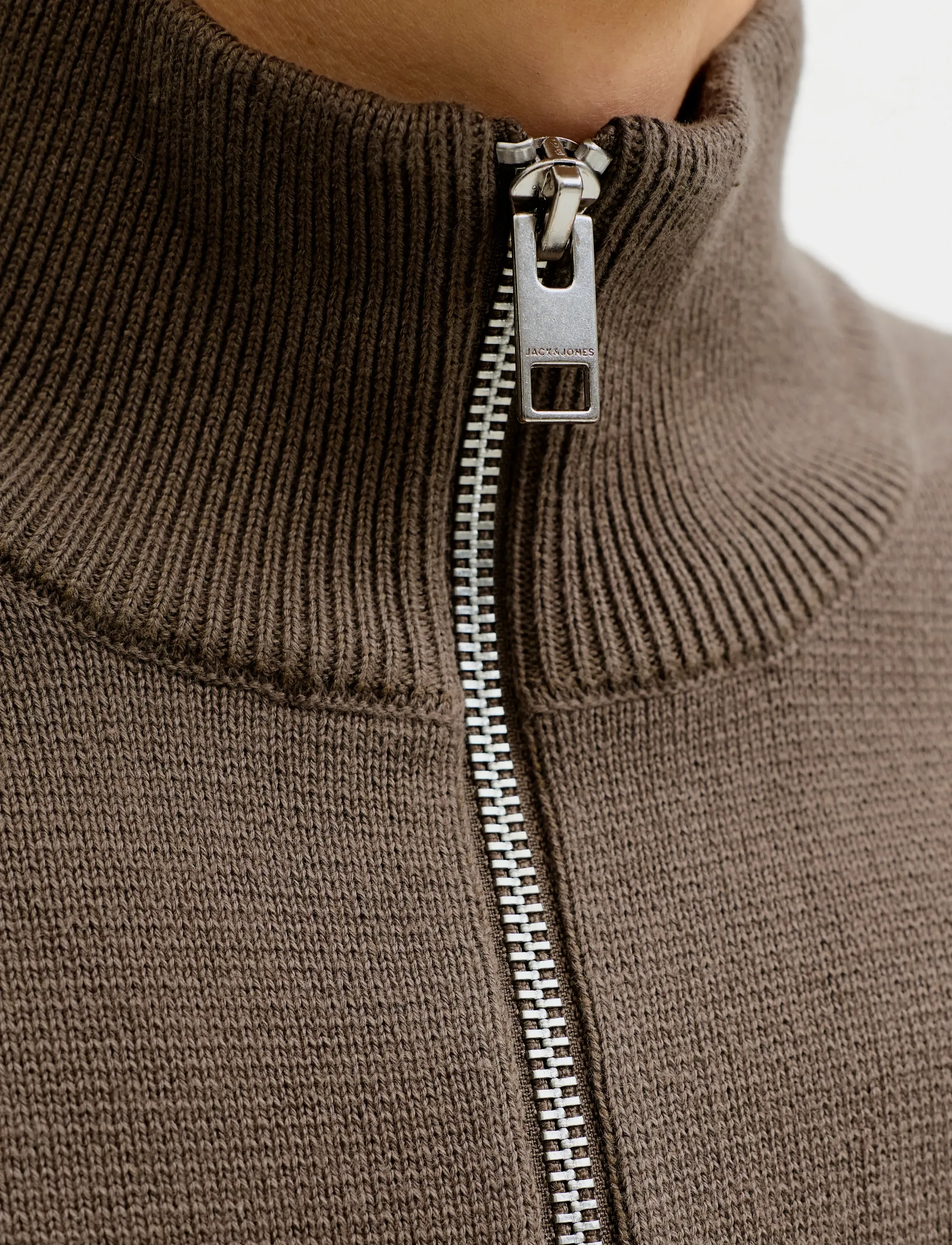 Jack & Jones - JPRBLAMILANO SPRING KNIT HALF ZIP - half zip jumpers - morel - 5