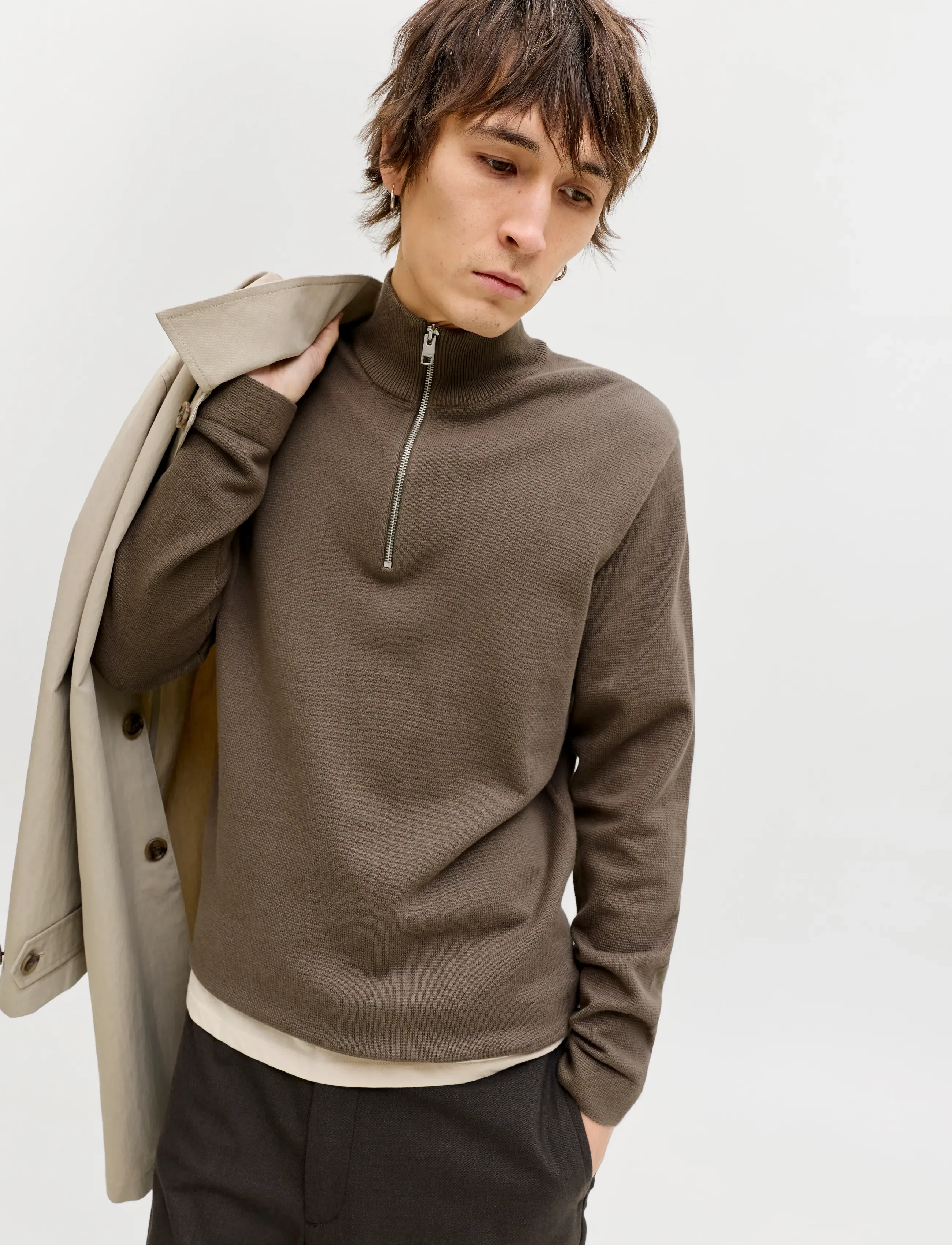 JACK & JONES Jprblamilano Spring Knit Half Zip herr – bild 5