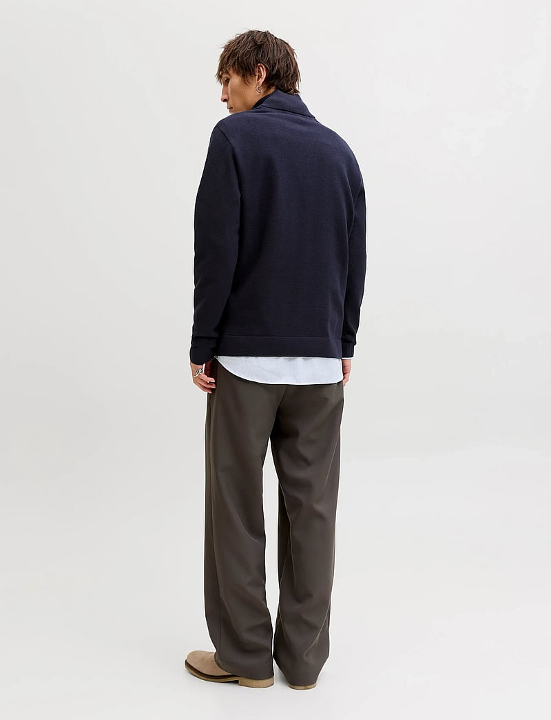 Jack & Jones - JPRBLAMILANO SPRING KNIT HALF ZIP - pullover mit halbem reißverschluss - night sky - 2