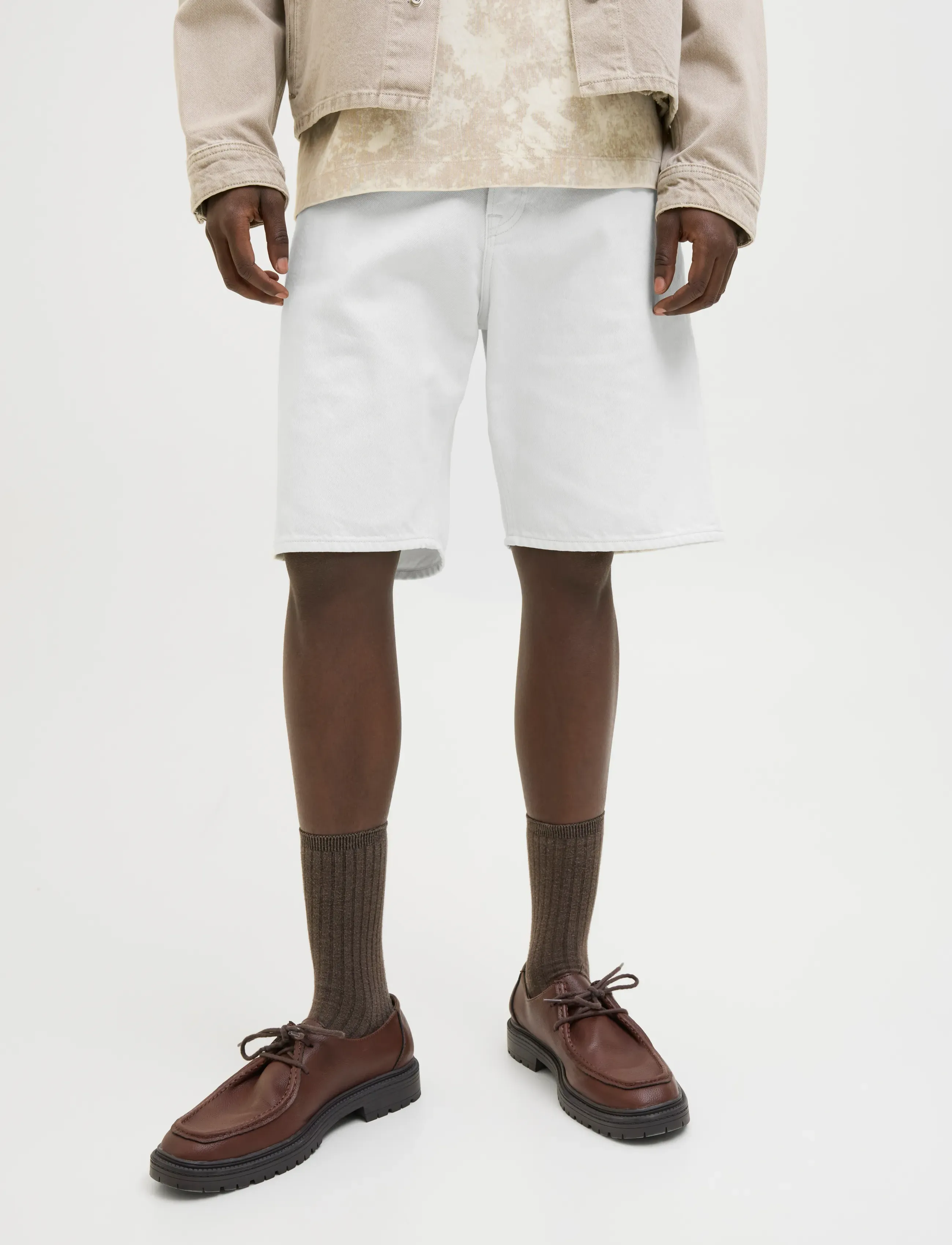Jack & Jones JJIALEX JJORIGINAL SHORTS CB 407 SN - Kollektioner - CLOUD DANCER / white