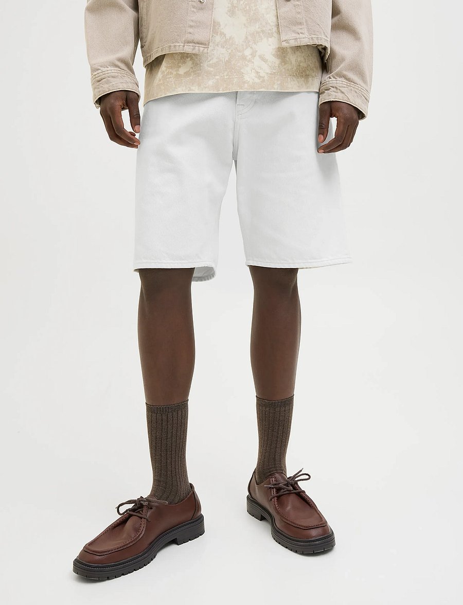 Jack & Jones - JJIALEX JJORIGINAL SHORTS CB 407 SN - džinsa šorti - cloud dancer - 0