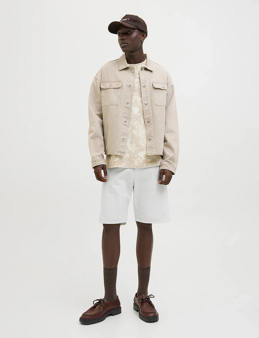 Jack & Jones - JJIALEX JJORIGINAL SHORTS CB 407 SN - jorts - cloud dancer - 4