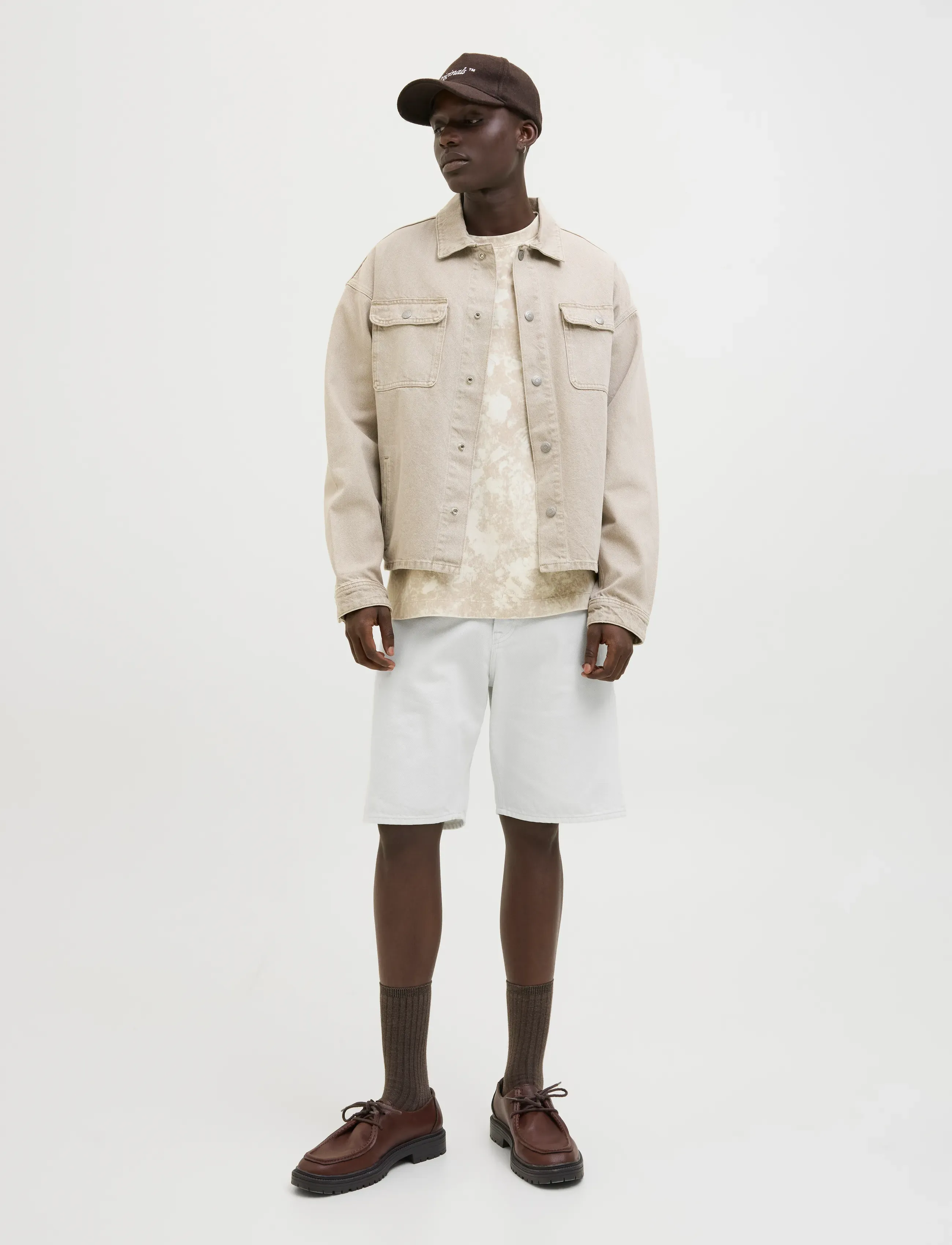 Jack & Jones - JJIALEX JJORIGINAL SHORTS CB 407 SN - džinsa šorti - cloud dancer - 4
