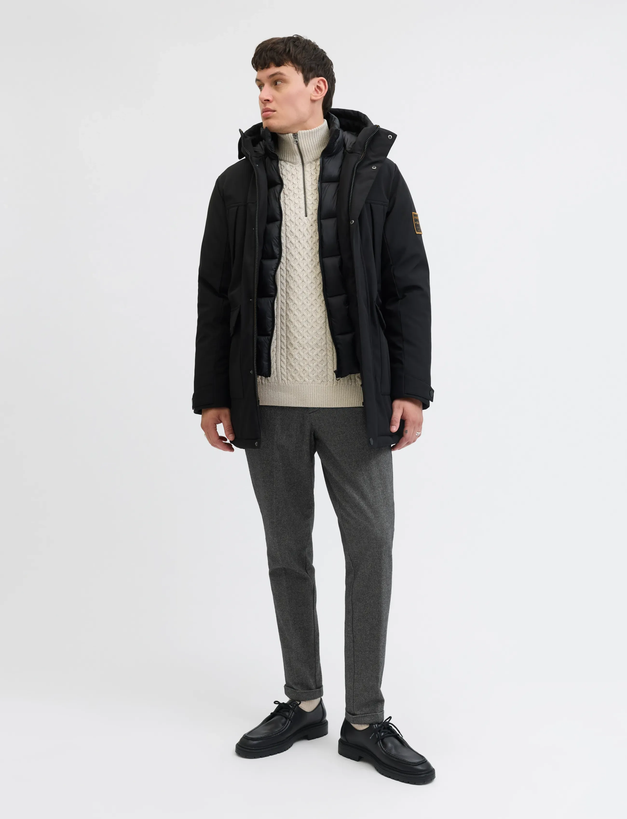 Jack & Jones - JPSTACE HENRY CHINO SN - mænd - castlerock - 5